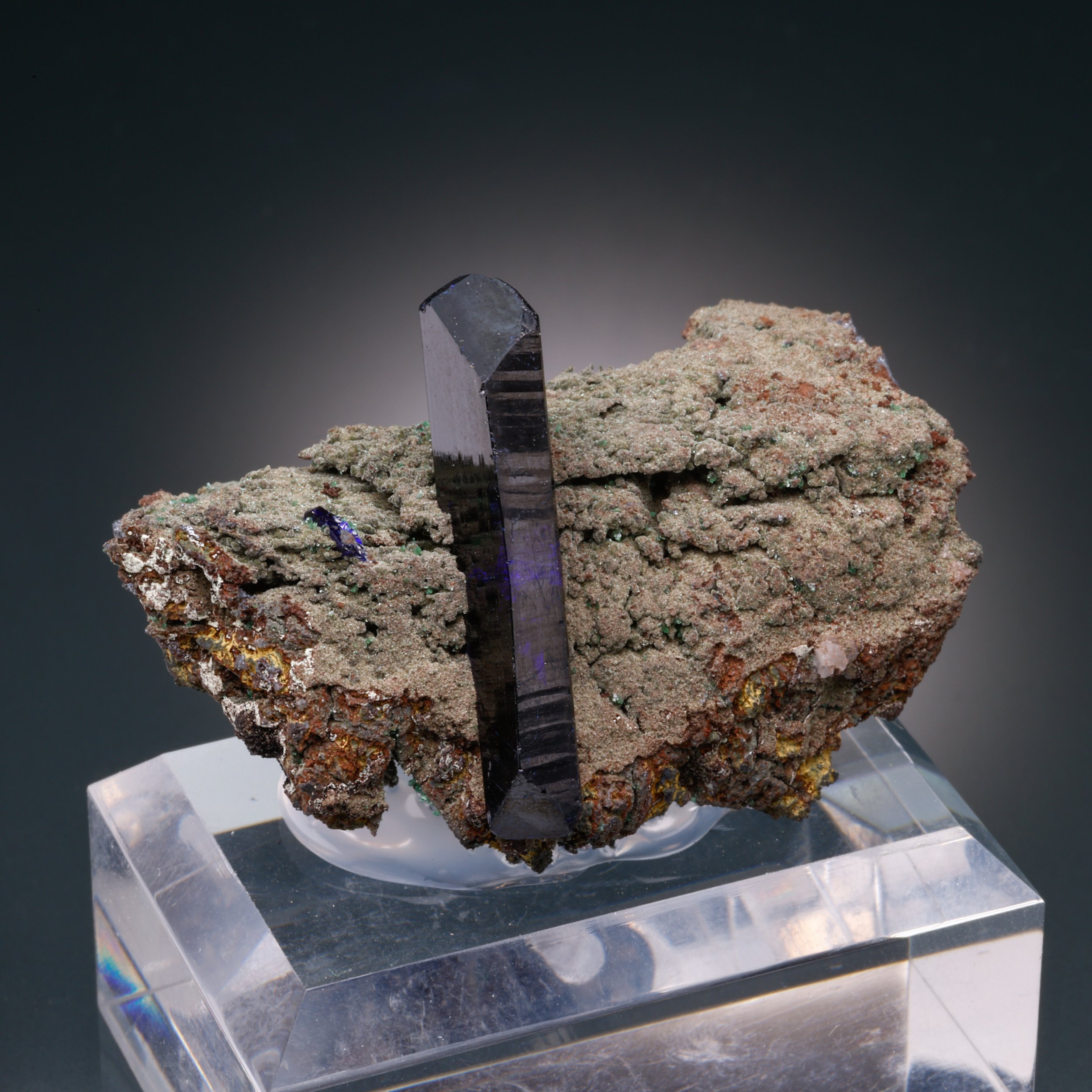 Azurite, Tsumeb Mine, Tsumeb, Oshikoto Region, Namibia