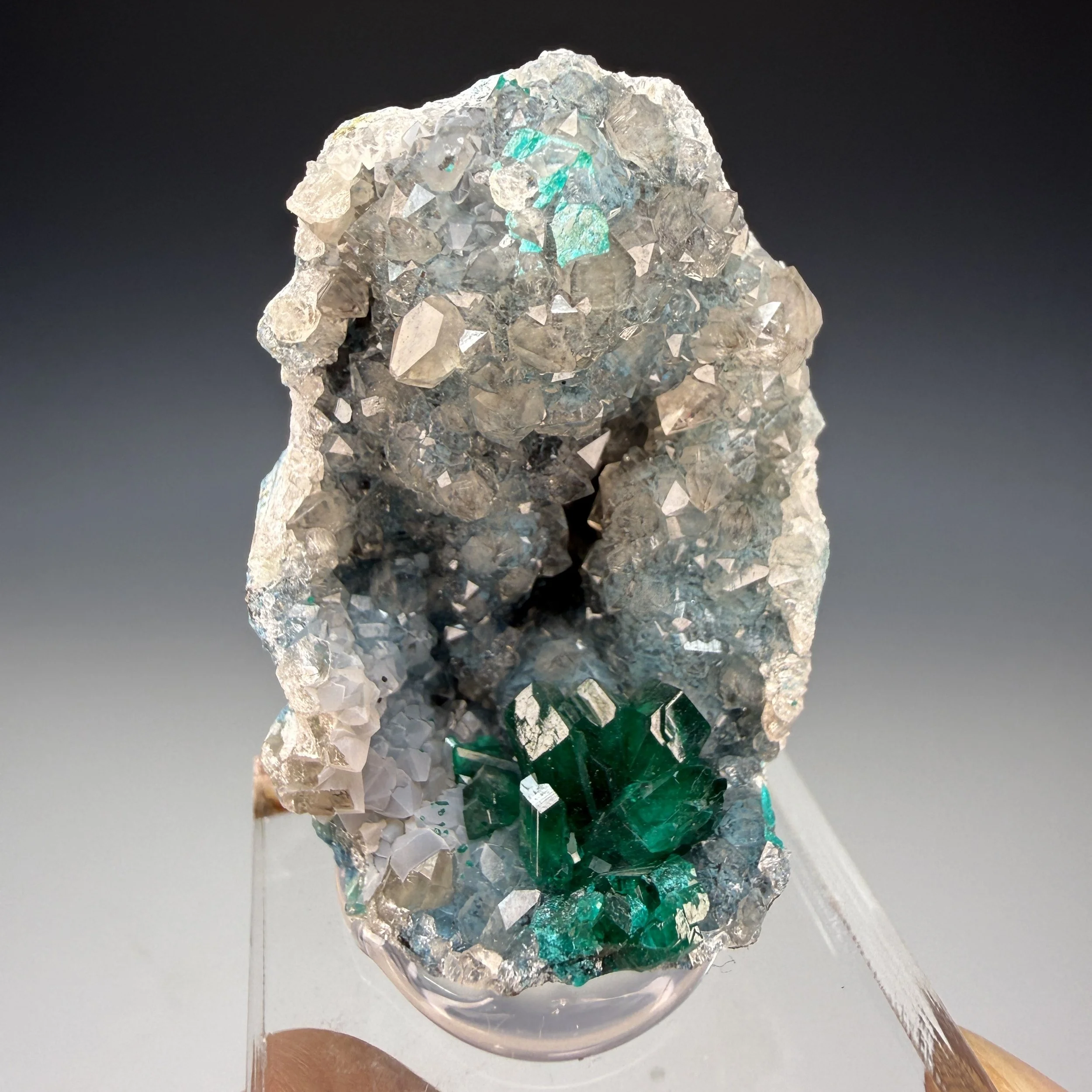 Dioptase, Quartz, Plancheite, Mindouli, Pool Department, Republic of the Congo