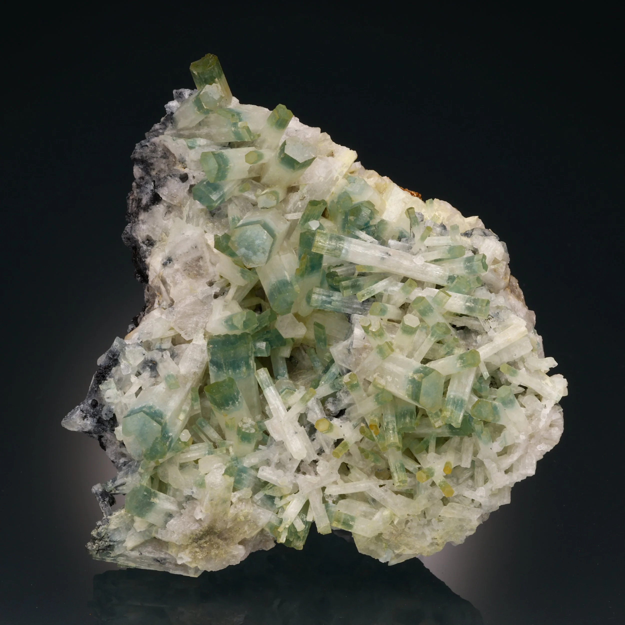 Aquamarine, Schorl, Quartz, Erongo Mountains, Karibib District, Erongo Region, Namibia