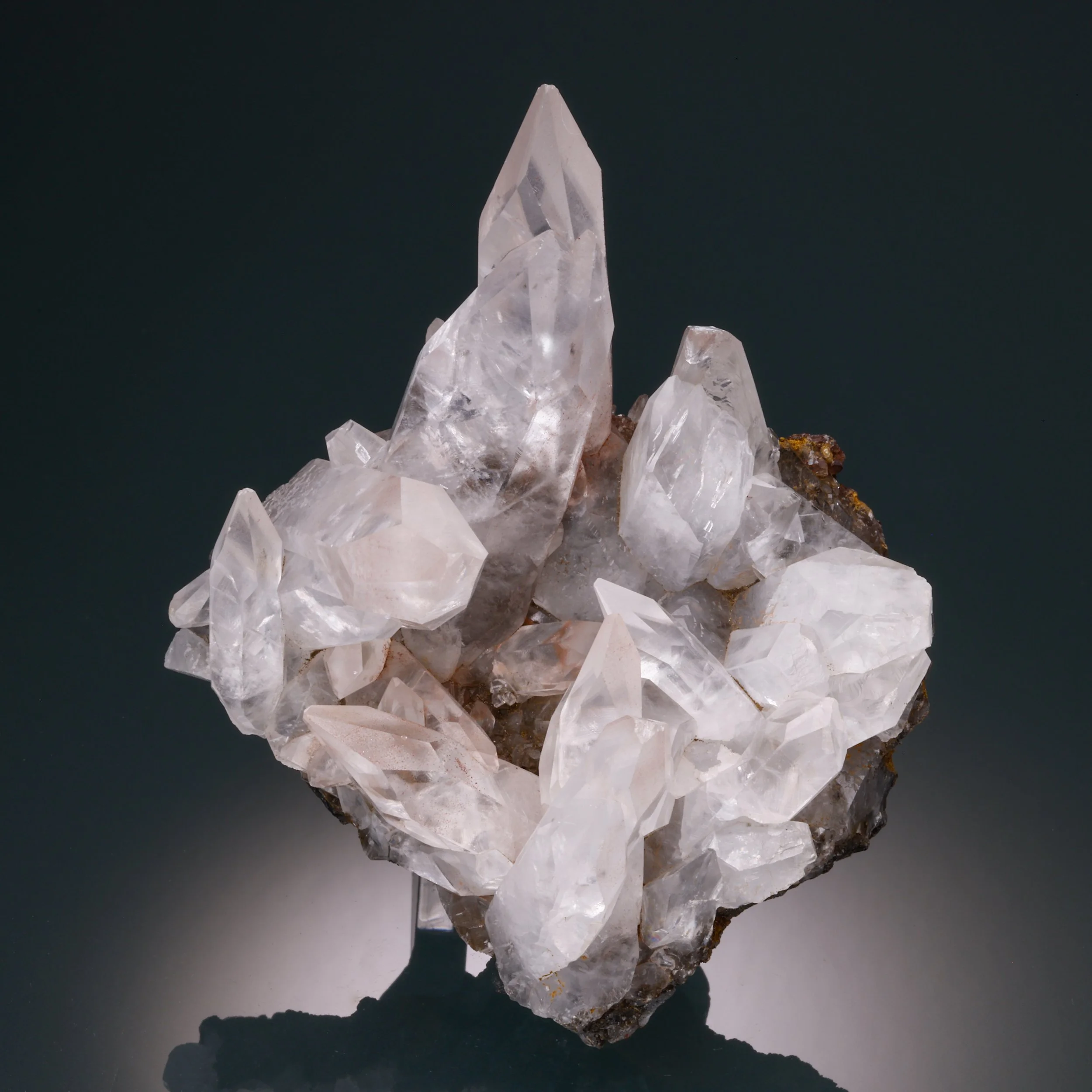 Calcite, Hematite, Bigrigg Mine, Egremont, Copeland, Cumbria, England, UK