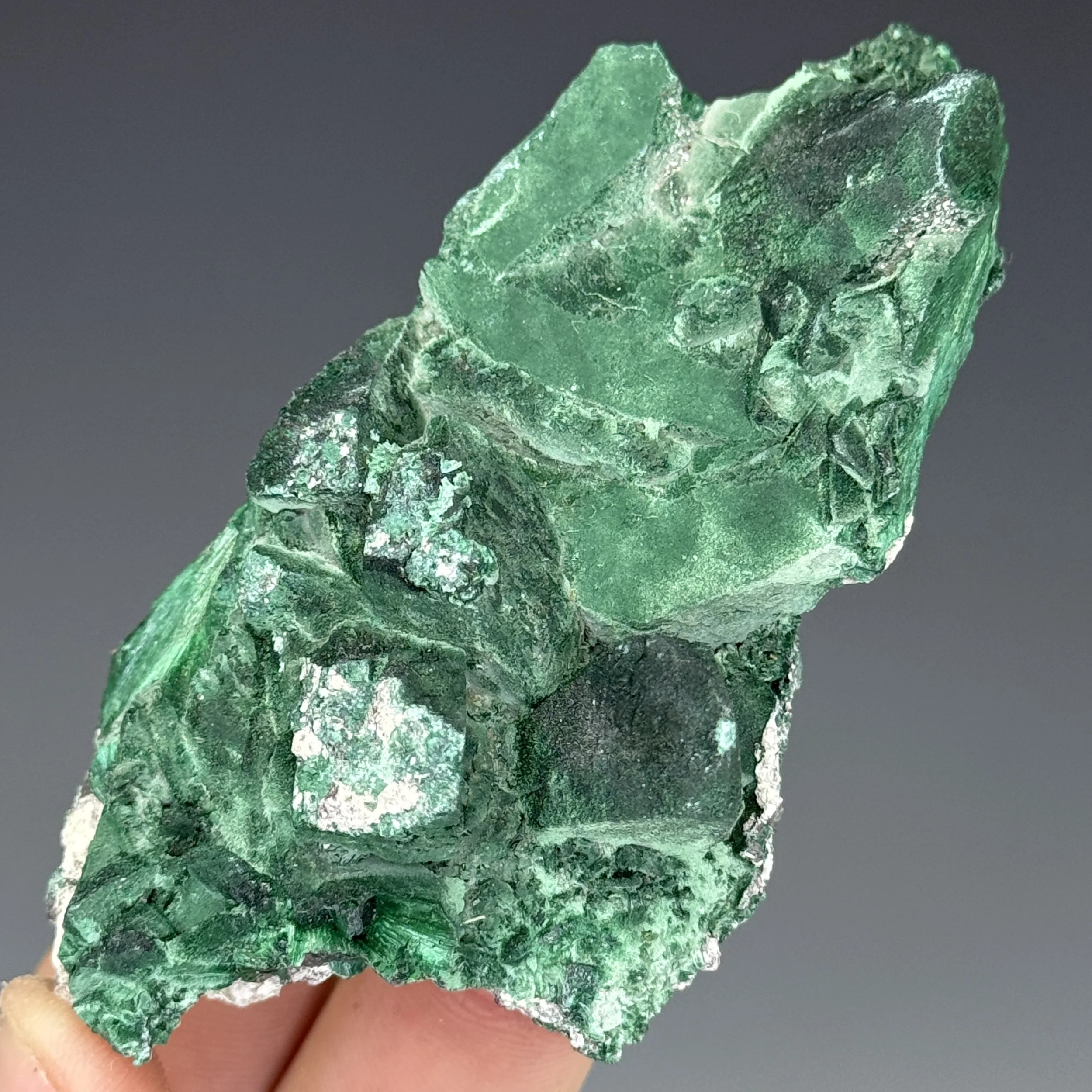 Malachite, Pseudomorph Azurite, Milpillas Mine, Cuitaca, Santa Cruz Muni., Sonora, Mexico