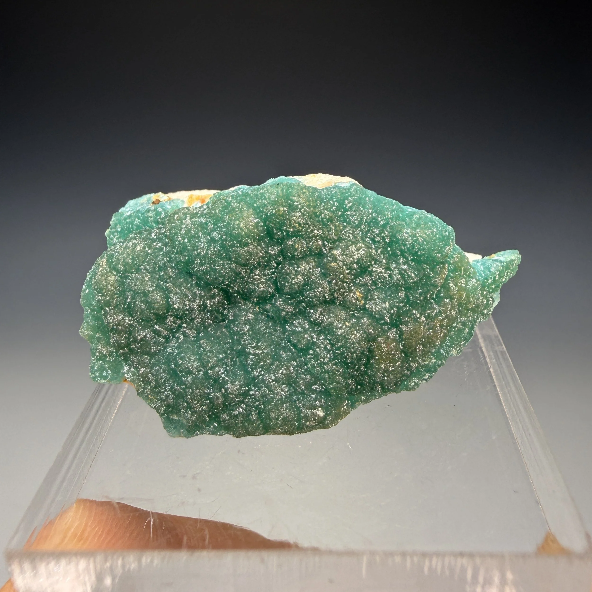 Cuprian Adamite, Hilarion Mine, Lavrion Dist., Attica, Greece