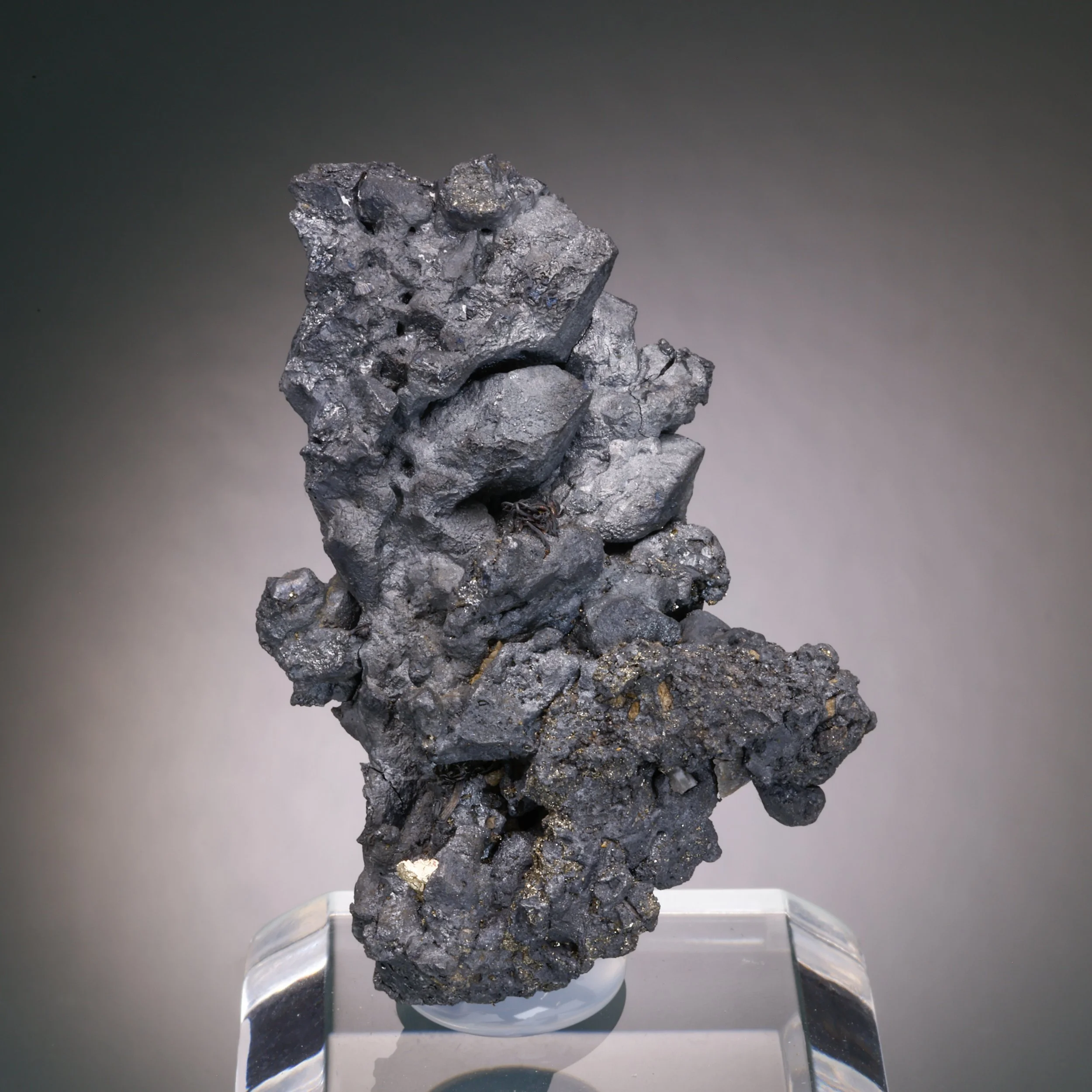 Acanthite, Silver, Zhi Jai Di, Xitudshui, Datong Co., Shanxi Sheng, China