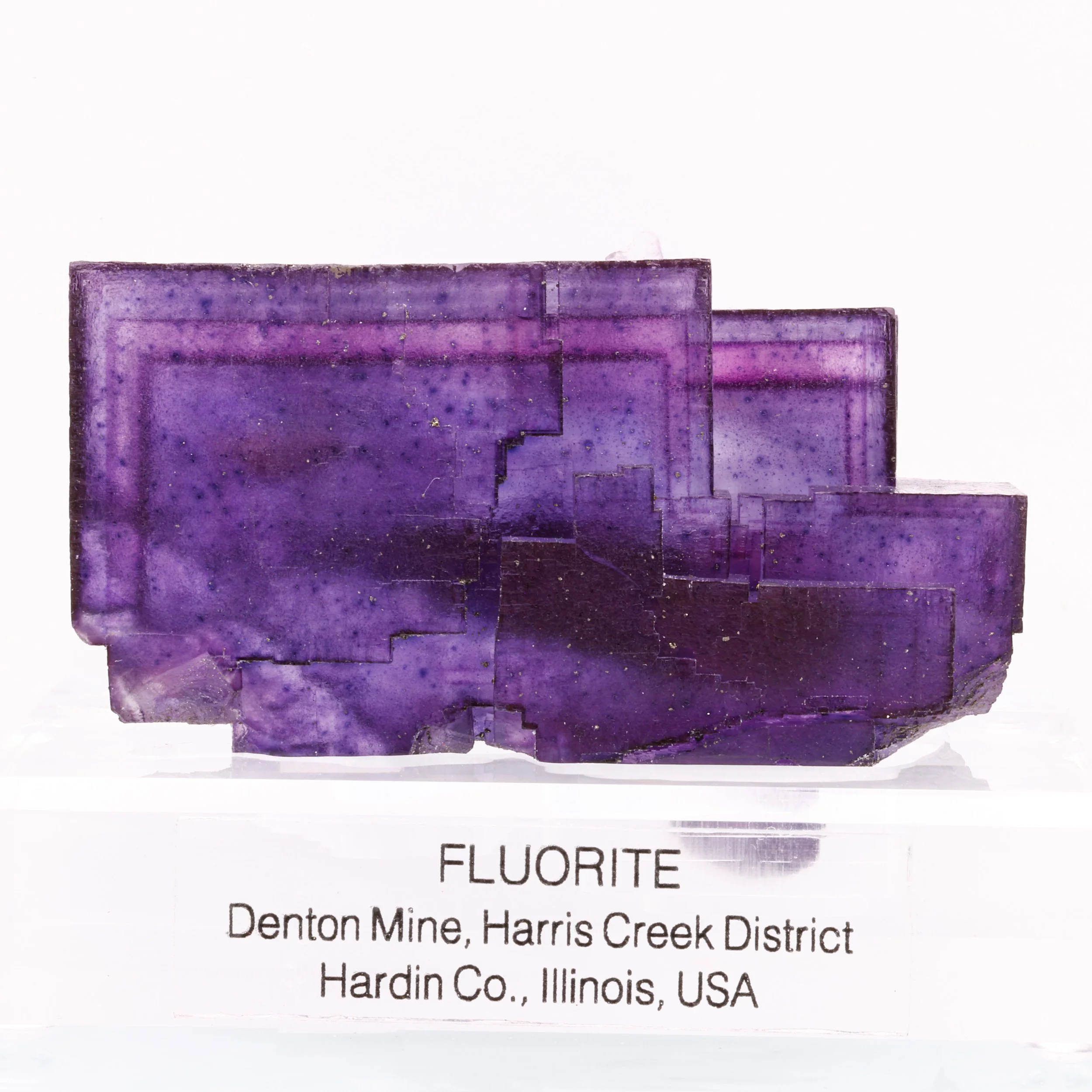Fluorite, Denton Mine, Harris Creek, Hardin County, Illinois, USA