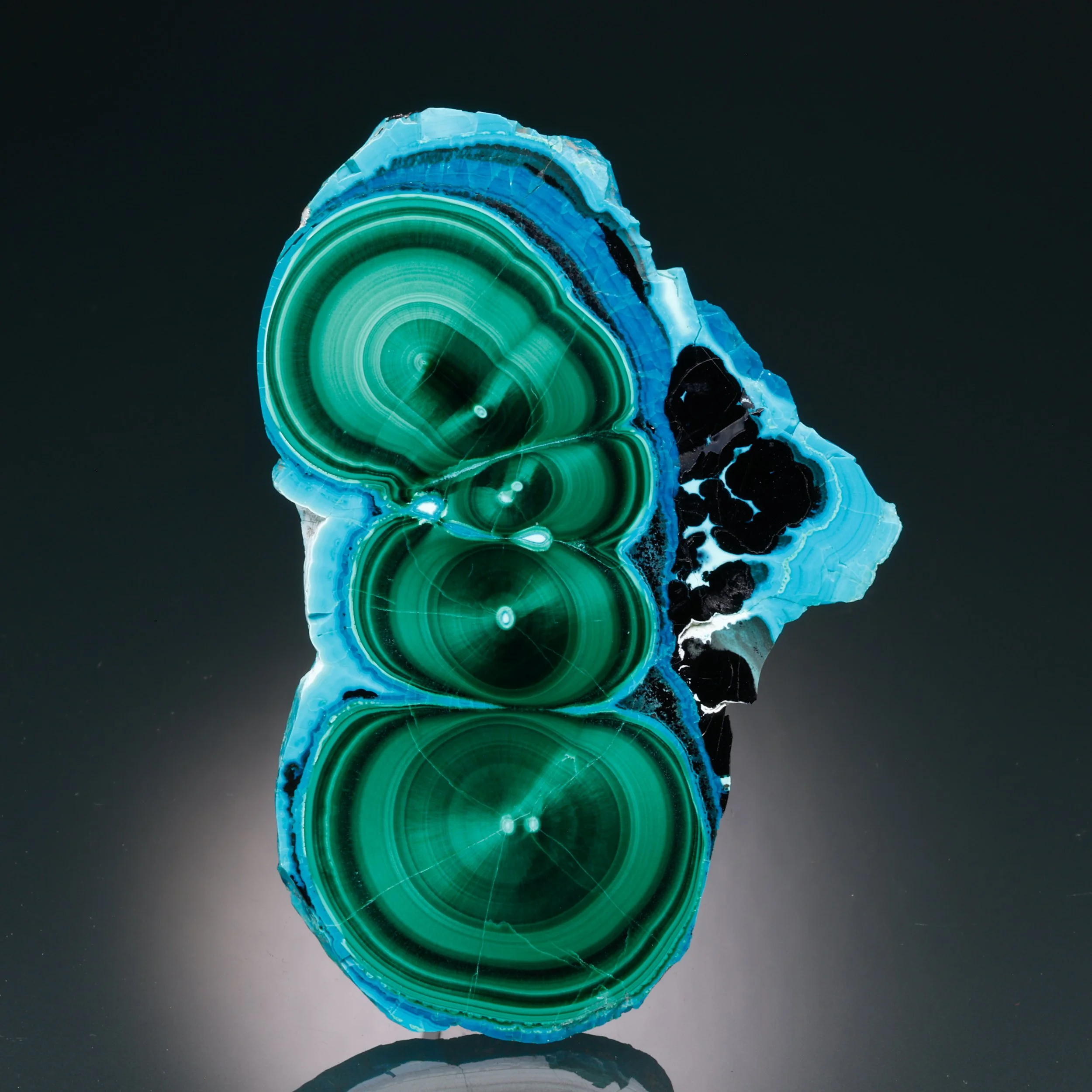 Malachite, Chrysocolla, Star of the Congo mine, Lubumbashi, Southern area, Shaba, Congo