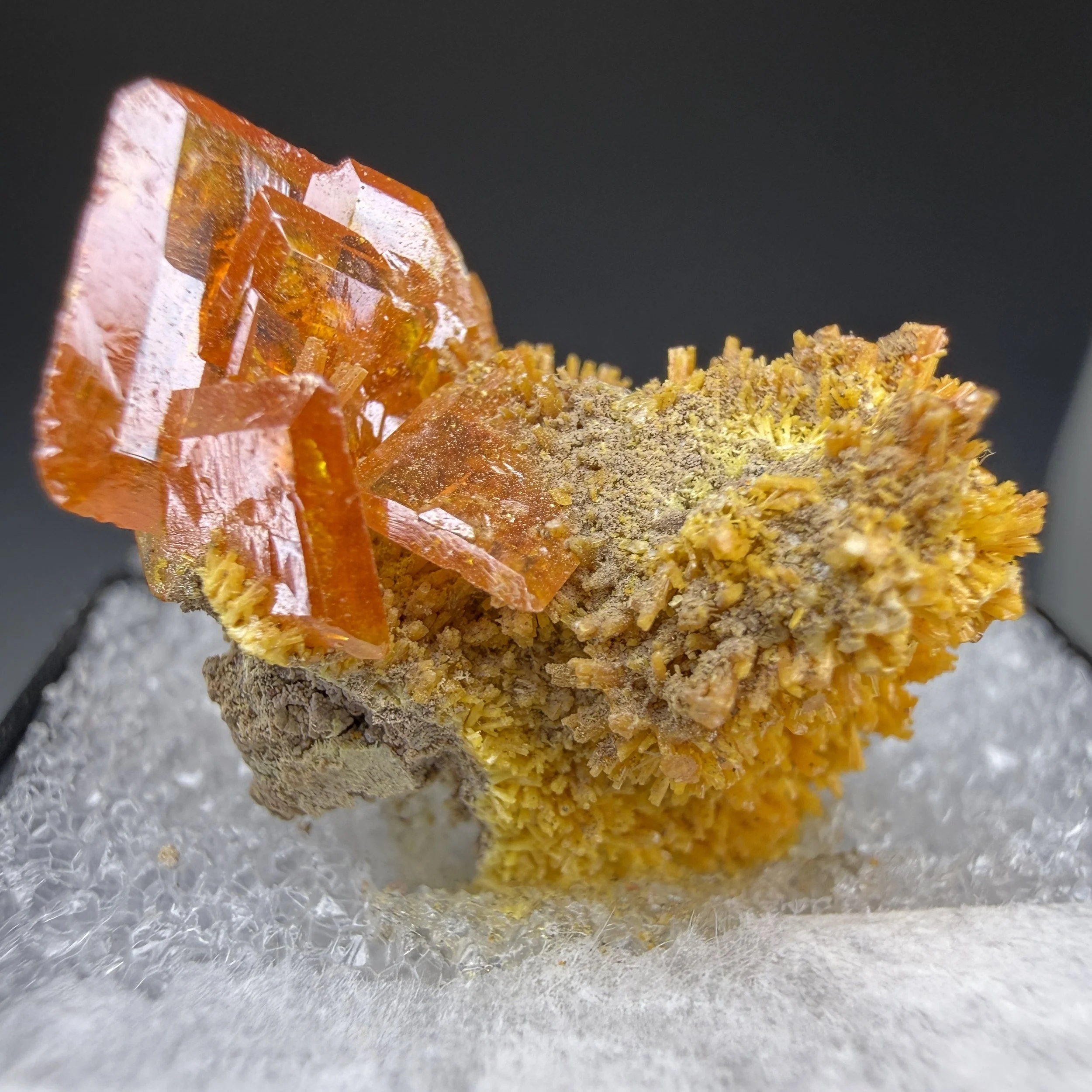 Wulfenite, Mammoth Mine, Tiger, Pinal County, Arizona, USA