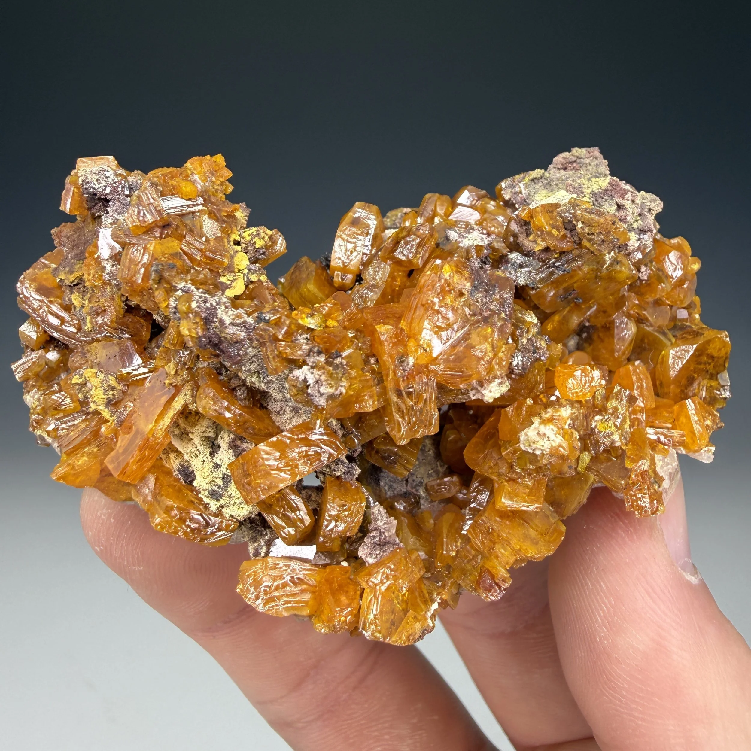 Wulfenite, Erupcion Mine, Los Lamentos Mts, Ahumada, Chihuahua, Mexico