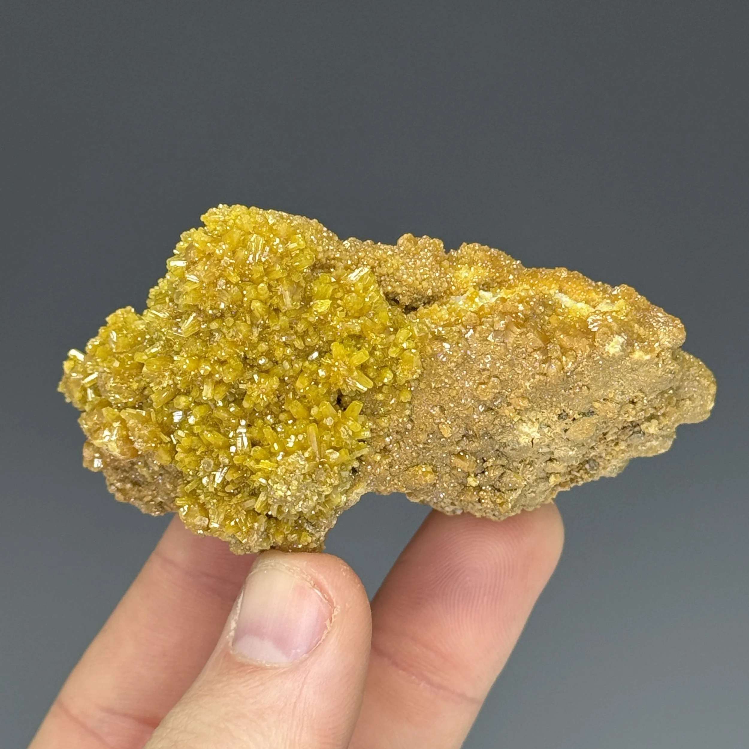 Pyromorphite, Bunker Hill Mine, Yreka Dist., Shoshone County, Idaho, USA
