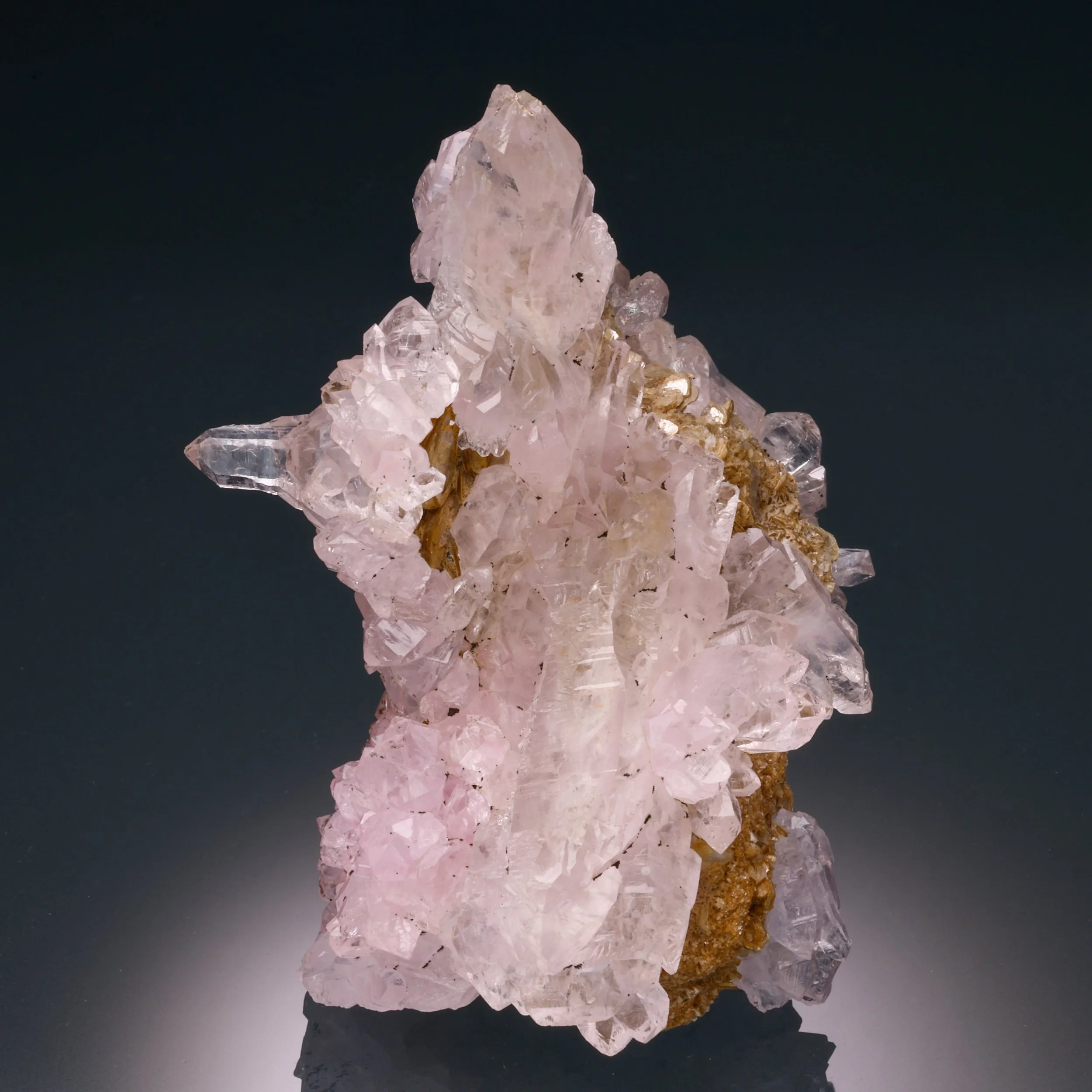 Rose Quartz, Mica, Berilo Branco Claim, Sapucaia do Norte, Gaililea, Minas Gerais, Brazil