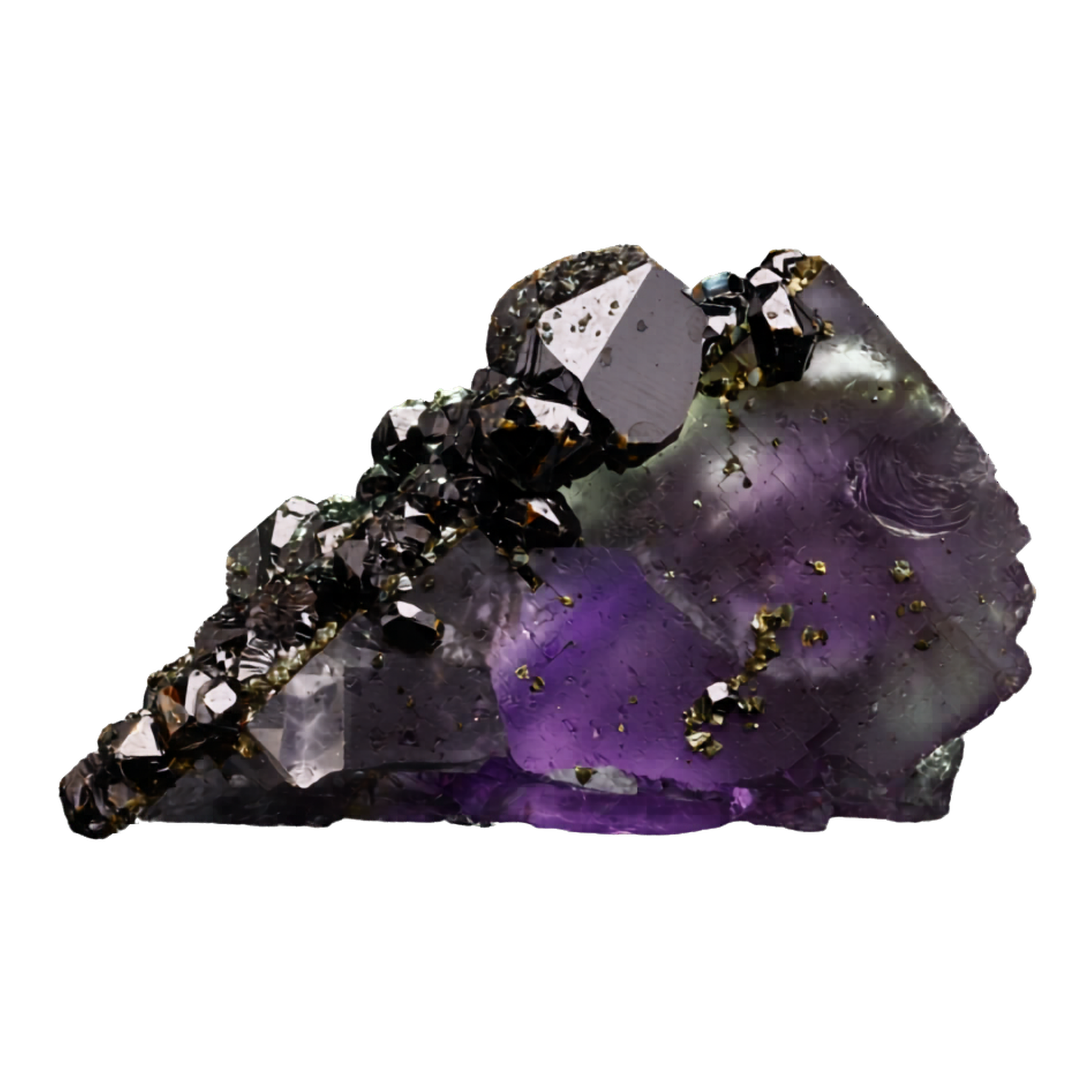 Sphalerite, Fluorite, Denton Mine, Harris Creek, Hardin County, Illinois, USA