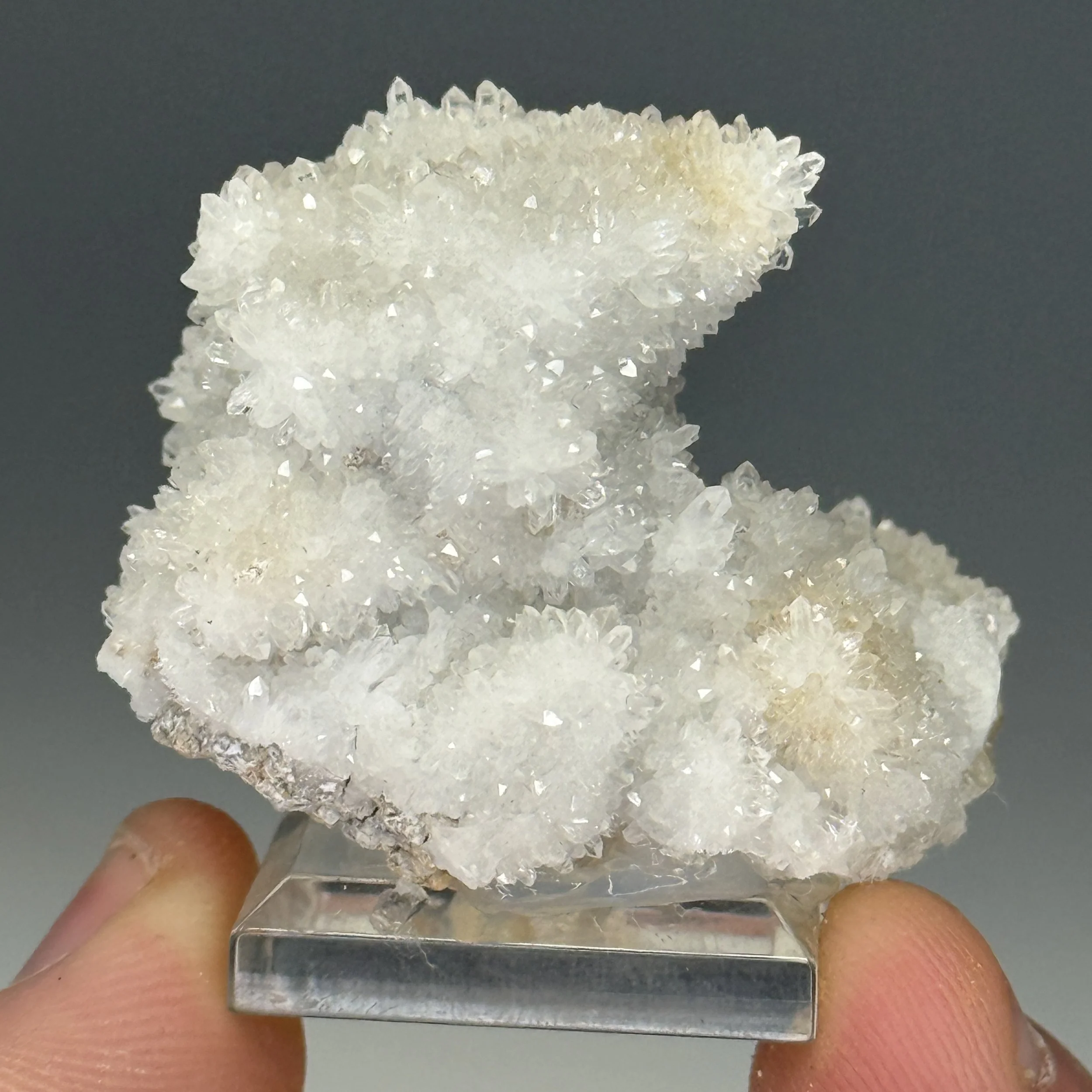 Quartz, Ps. Calcite, Crystal Cave, The Ampitheater, Ouray County, Colorado, USA