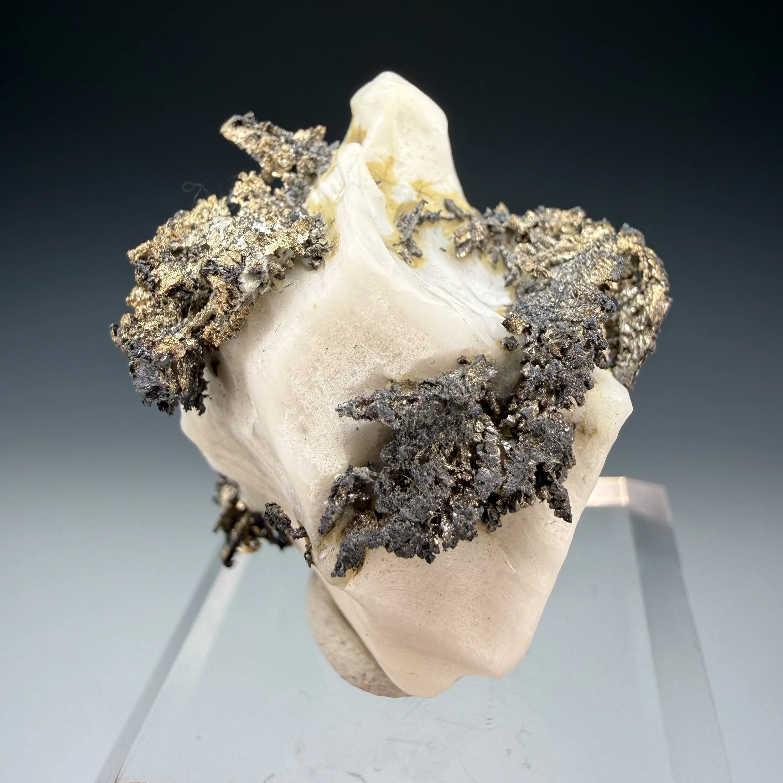 Silver, Calcite, Bouismas Mine, Tansifte Caidat, Agdz Cercle, Zagora Prov., Morcocco