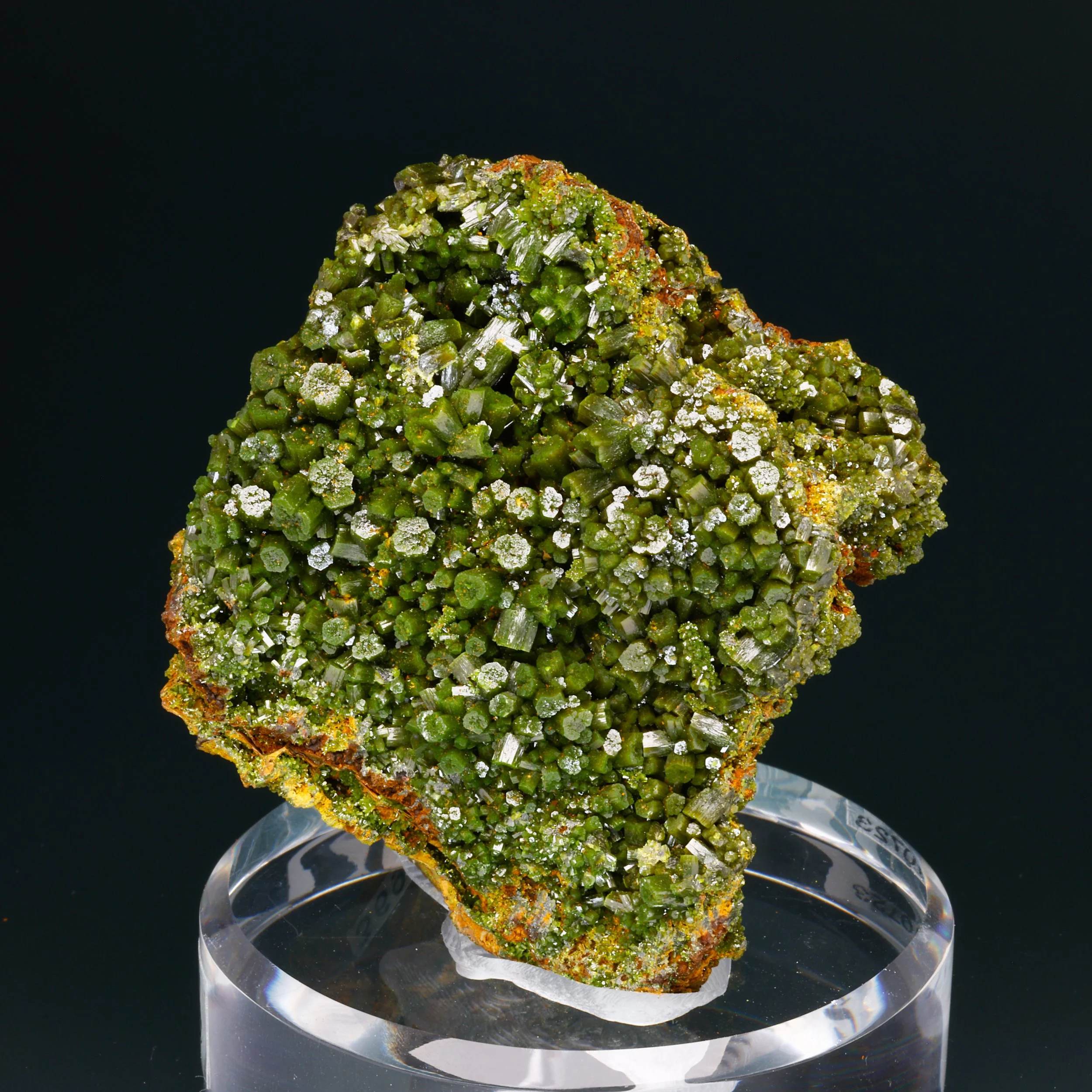 Pyromorphite, Wheatley Mines, Schuylkill Township, Chester Co., Pennsylvania, USA