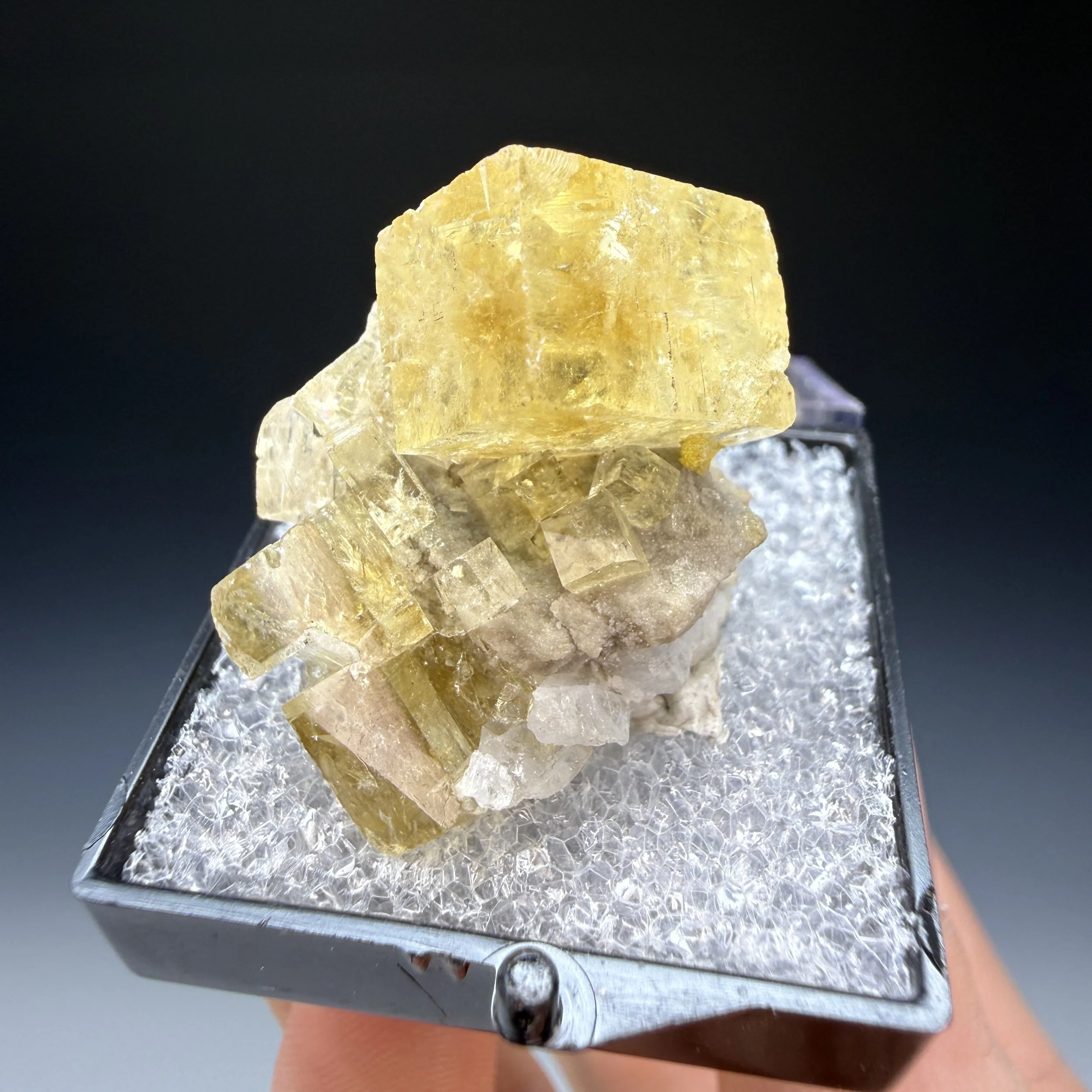 Fluorite, Stoneco White Rock Quarry, Clay Center, Ohio, USA