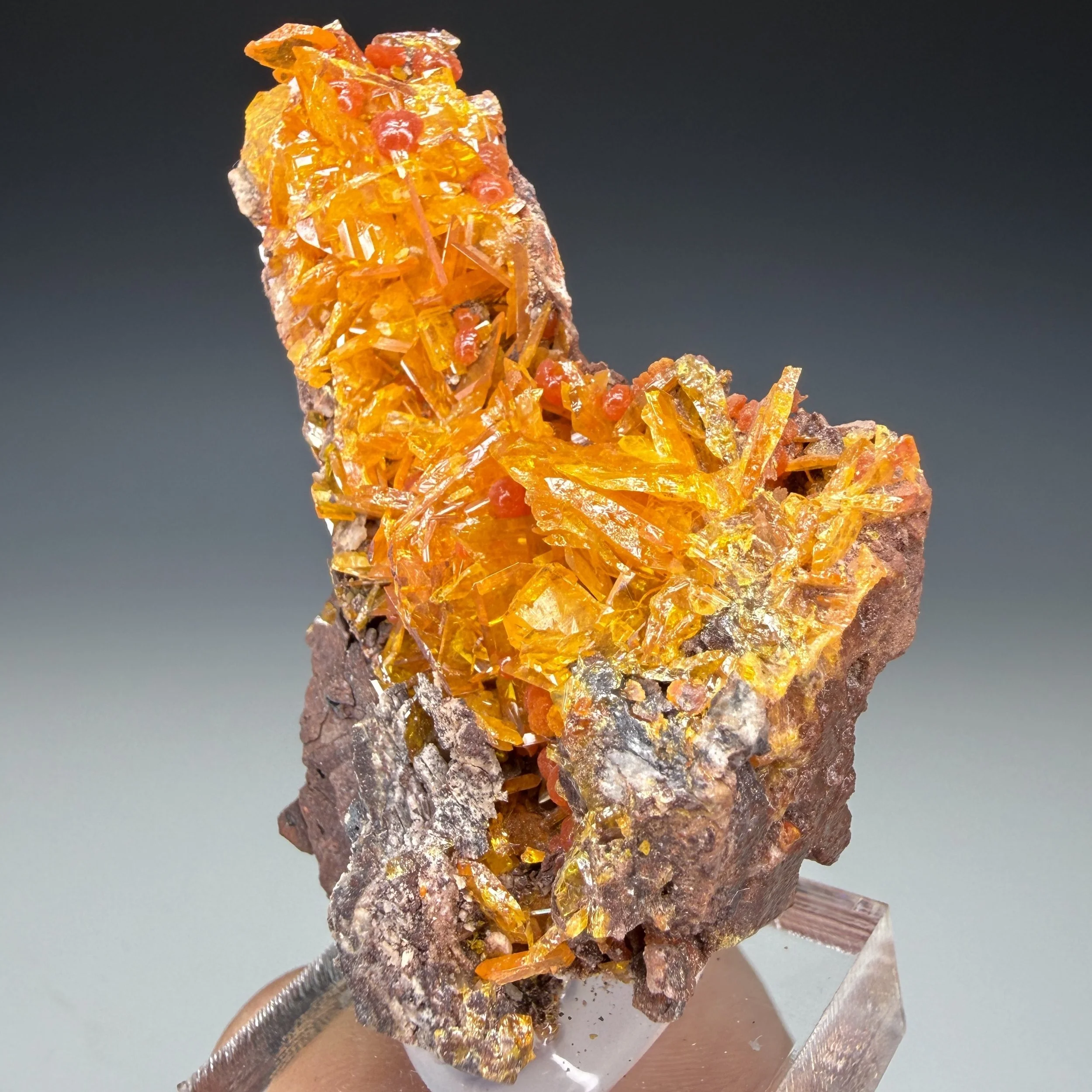 Wulfenite, Mimetite, Rowley Mine, Painted Rock, Arizona, USA
