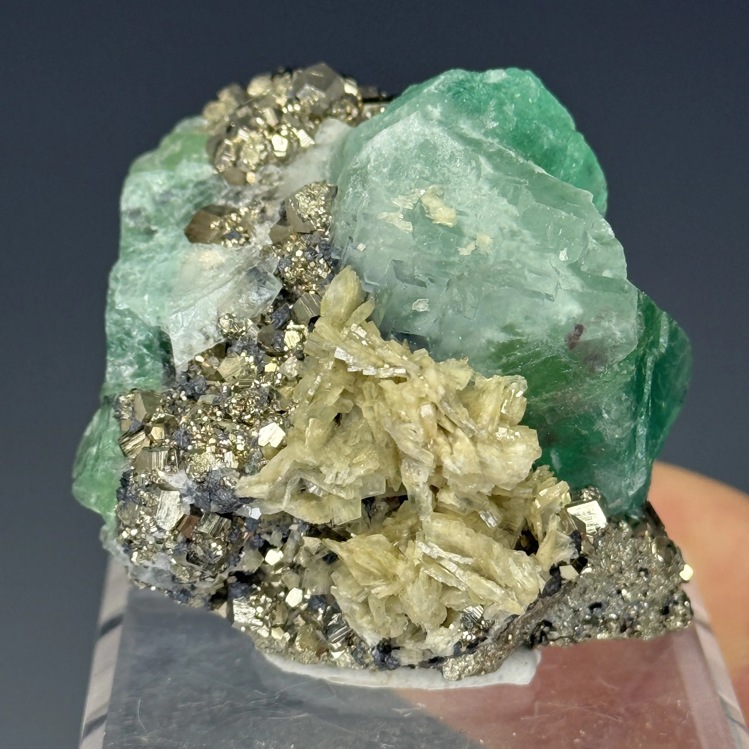 Fluorite, Milpo Mine, Atachocha District, Pasco, Peru