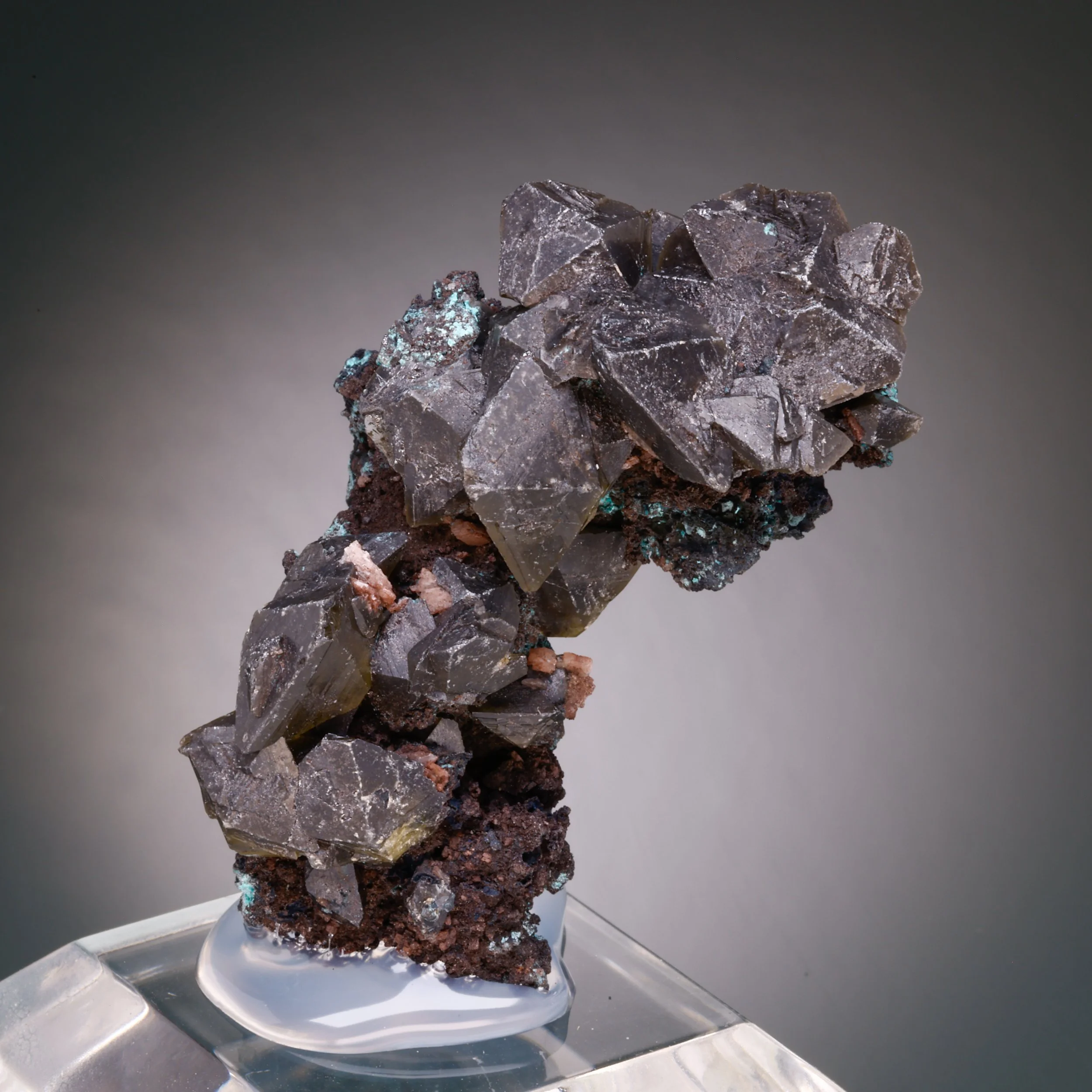 Wulfenite, Tsumeb Mine, Oshikoto Region, Namibia