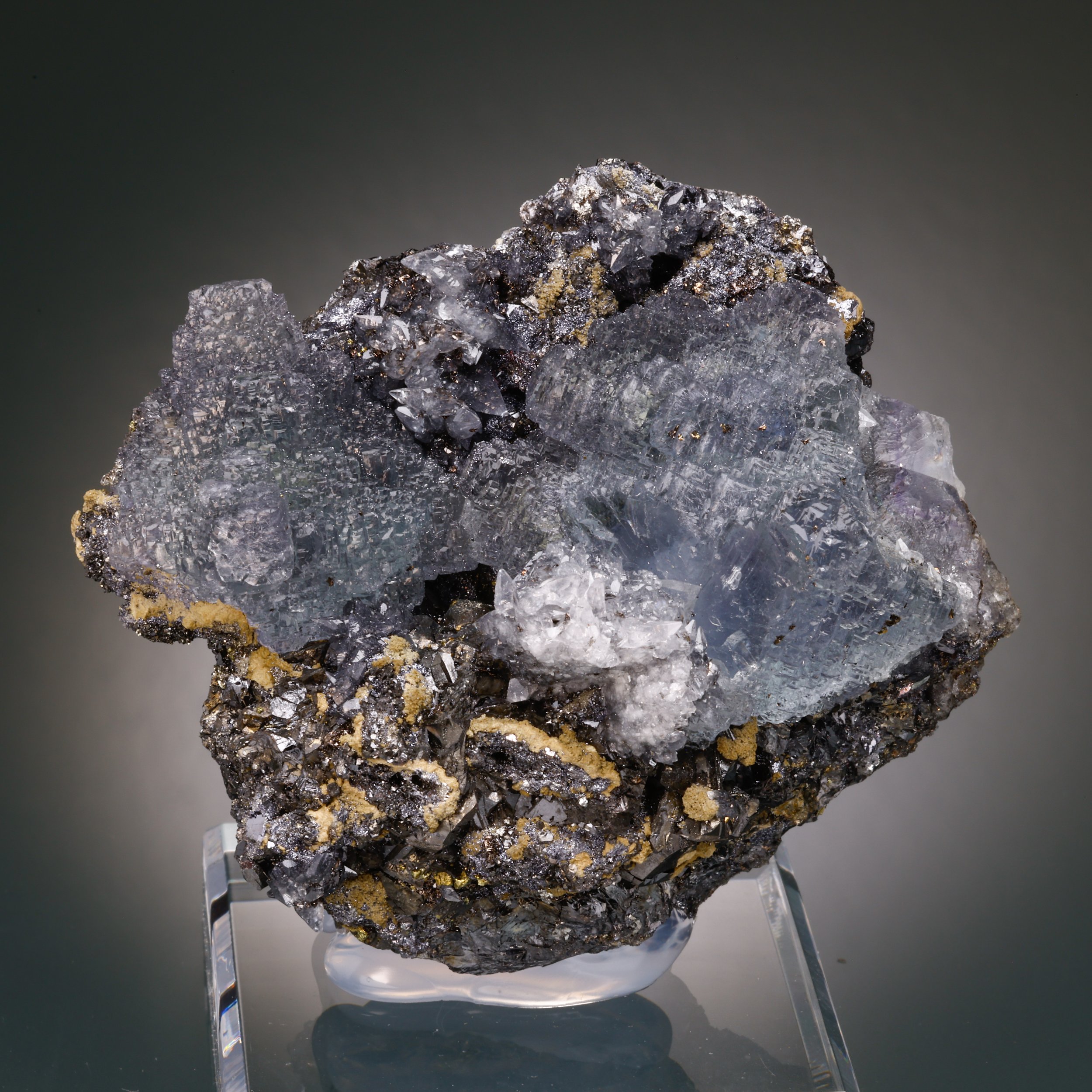 Fluorite, Calcite, Sphalerite, Naica Mine, Saucillo Municipality, Chihuahua, Mexico