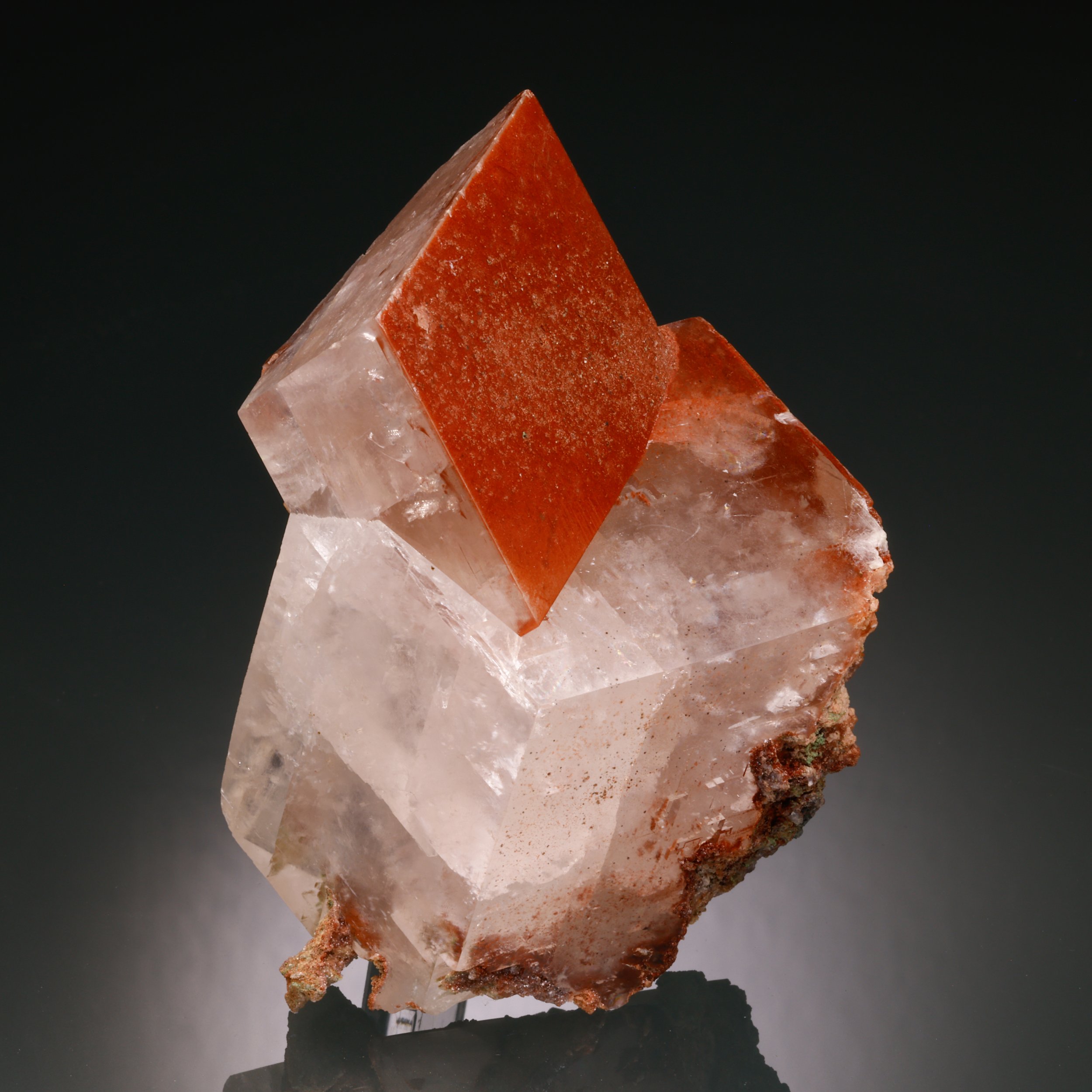 Calcite, Hematite, Tsumeb Mine, Tsumeb, Oshikoto Region, Namibia