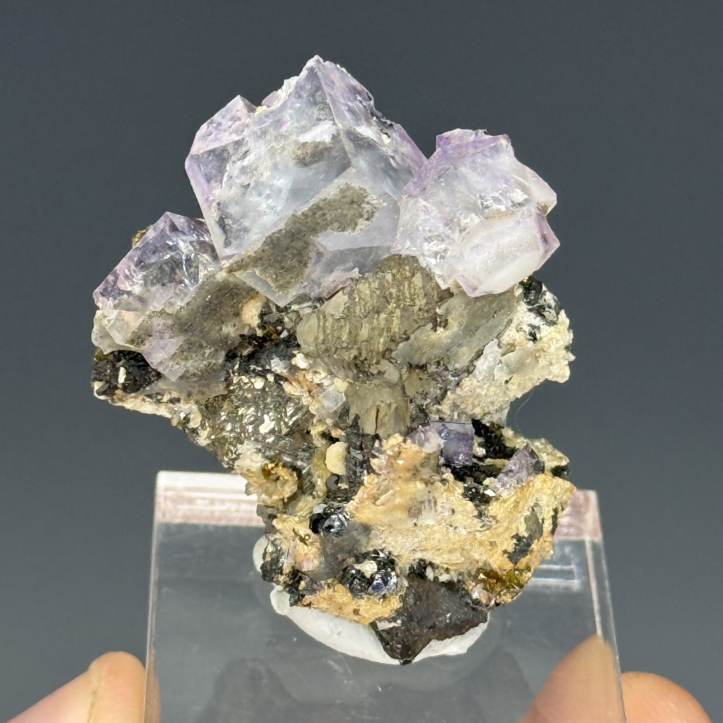 Fluorite, Quartz, Arsenopyrite, Ferberite, Yaogangxian Mine, Yizhang Co., Chenzhou, Hunan, China