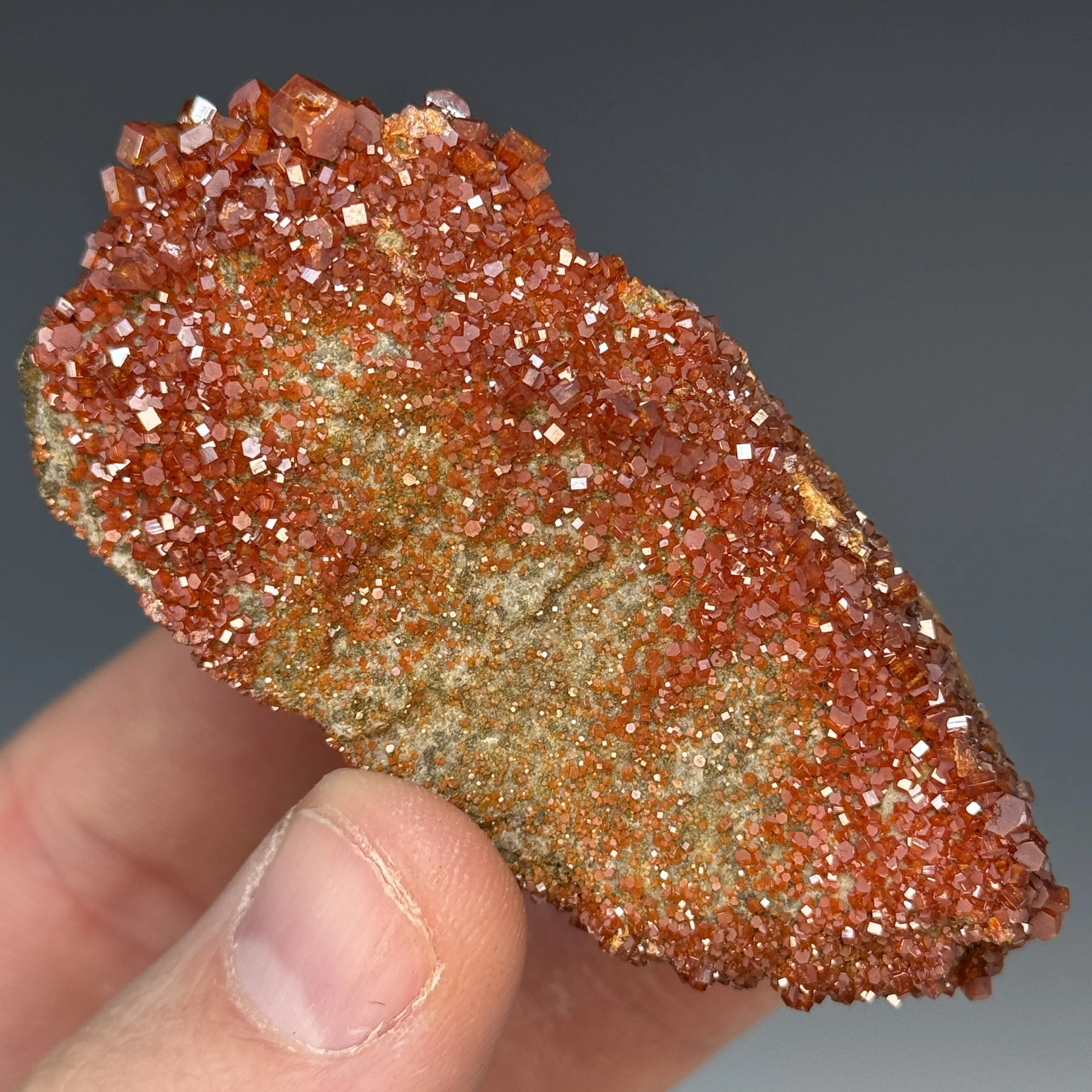 Vanadinite, North Geronimo Mine, Silver Mining District, La Paz Co., Arizona, USA