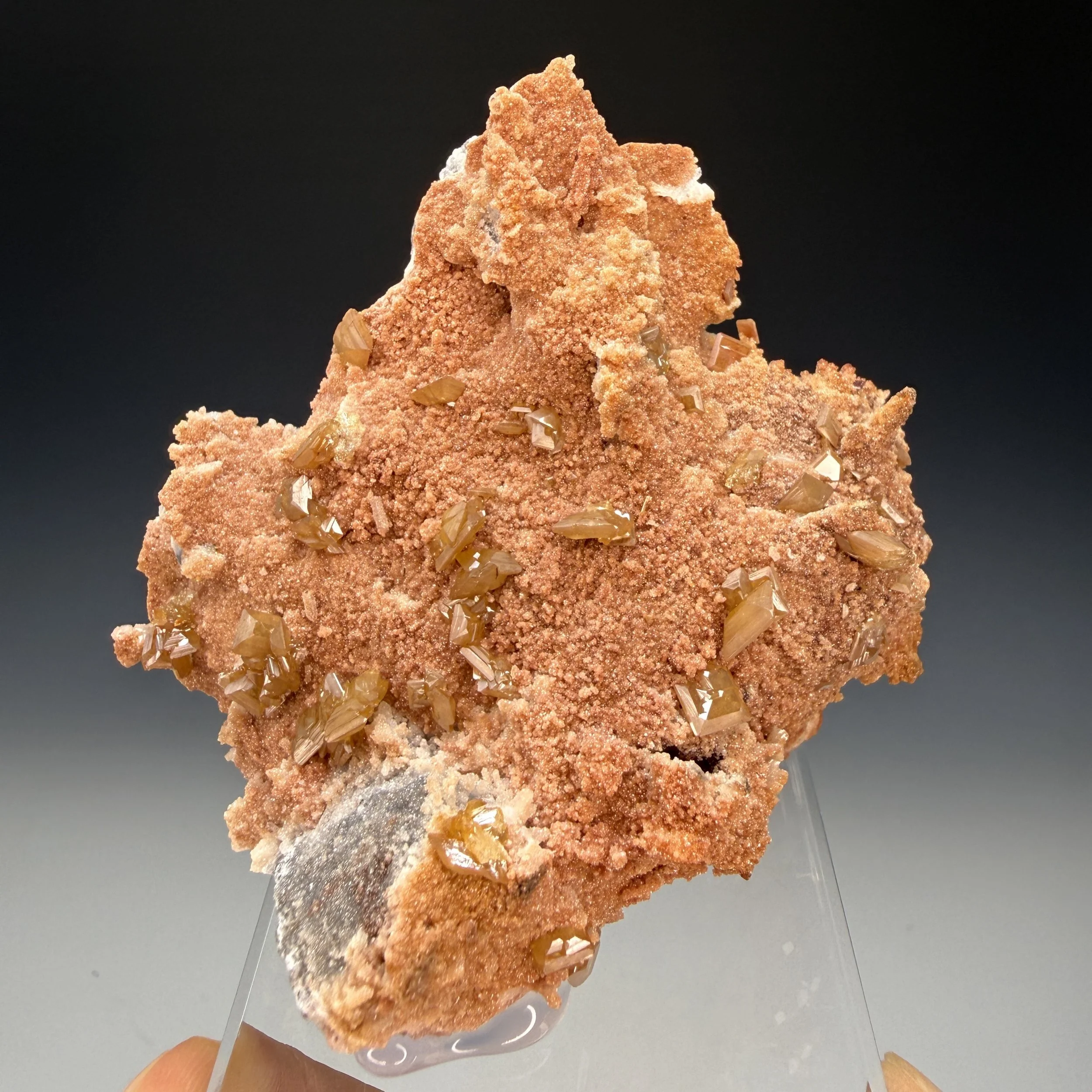 Wulfenite, Quartz, Tsumeb Mine, Oshikoto Region, Namibia