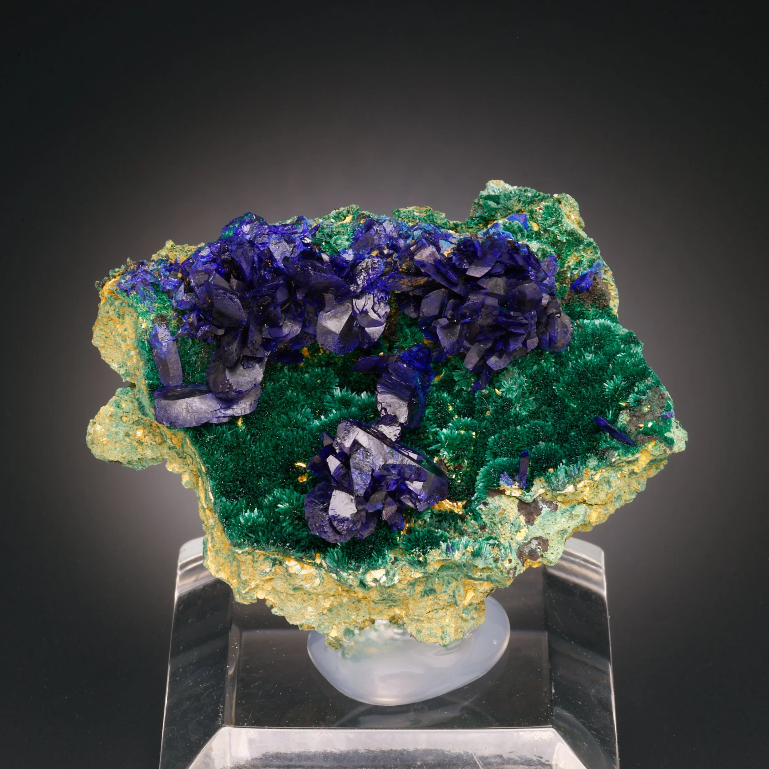 Azurite, Malachite, Big Indian Copper Mine, San Juan Co, Lisbon Valley Dist, Utah, USA