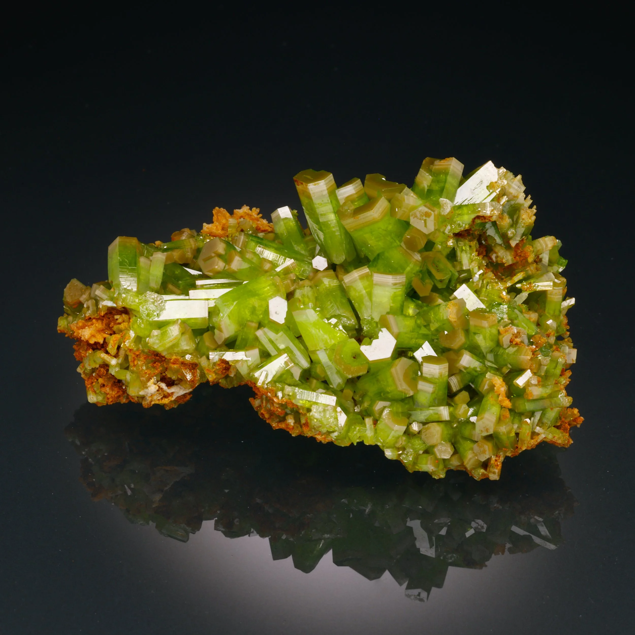 Pyromorphite, Daoping Mine, Gongcheng Co., Guilin, Guangxi, China