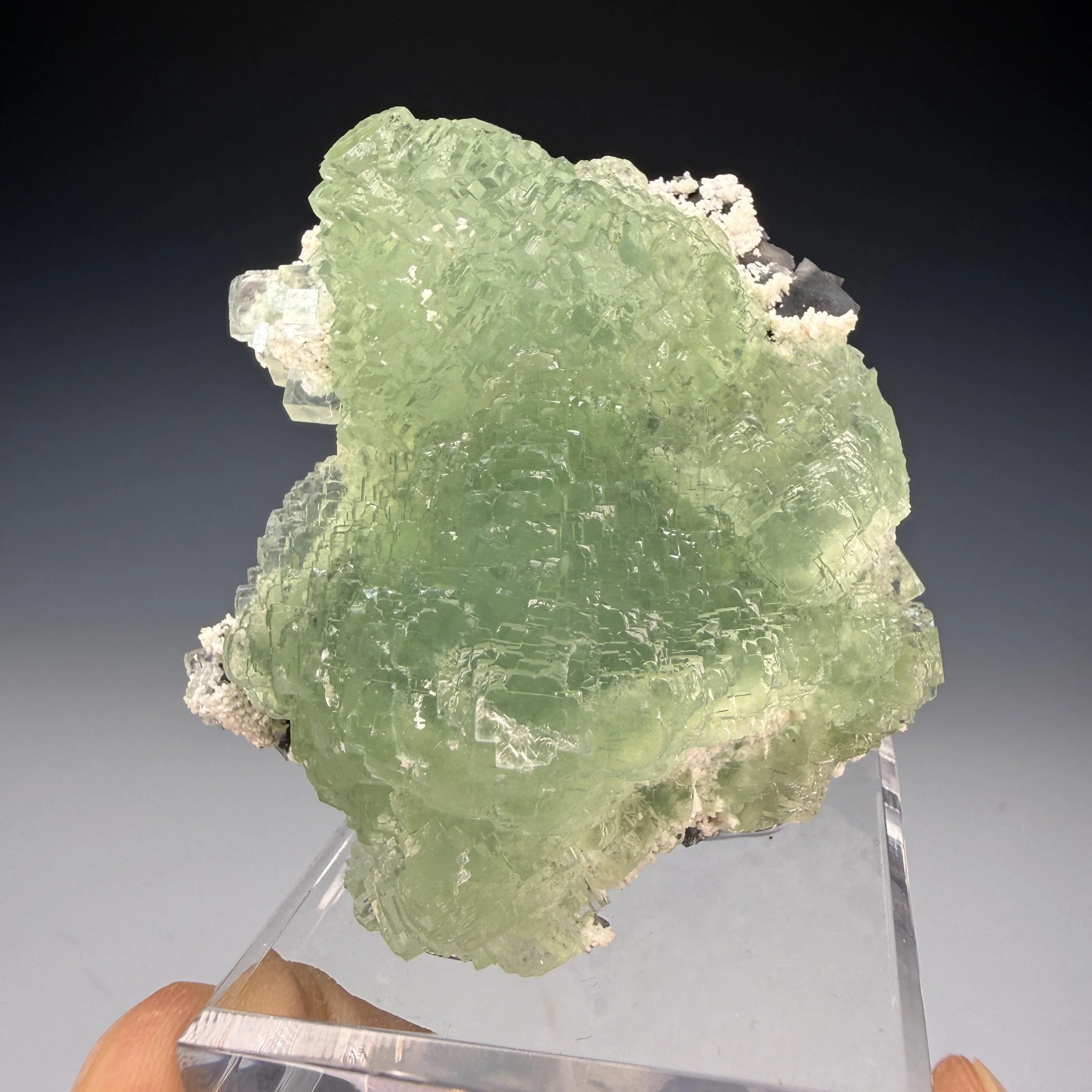 Fluorite, Calcite, Xianghualing Mine, Linwu Co., Chenzhou, Hunan, China