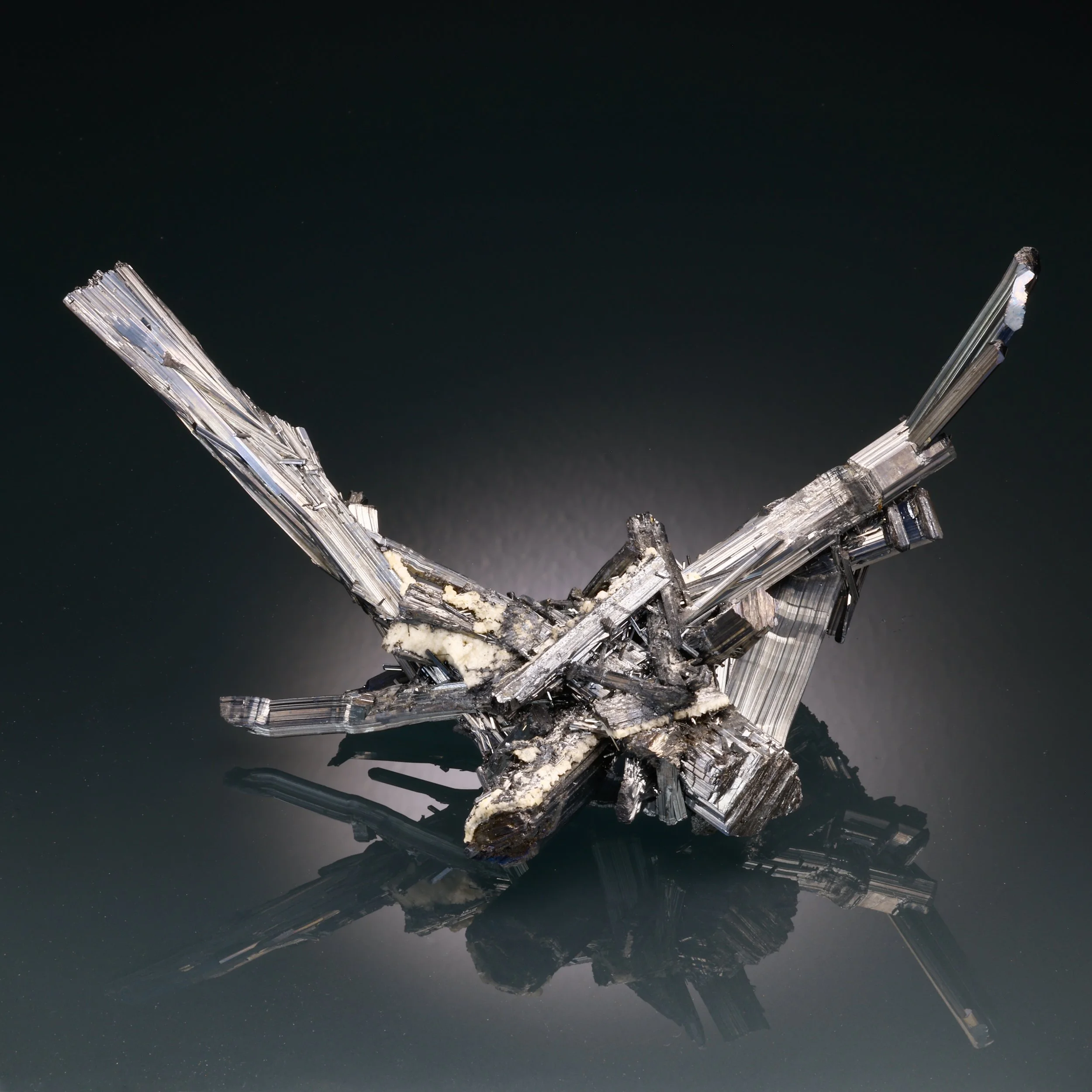 Stibnite, Xikuangshan Mine, Lengshuijiang, Shaoyang, Hunan Province, China