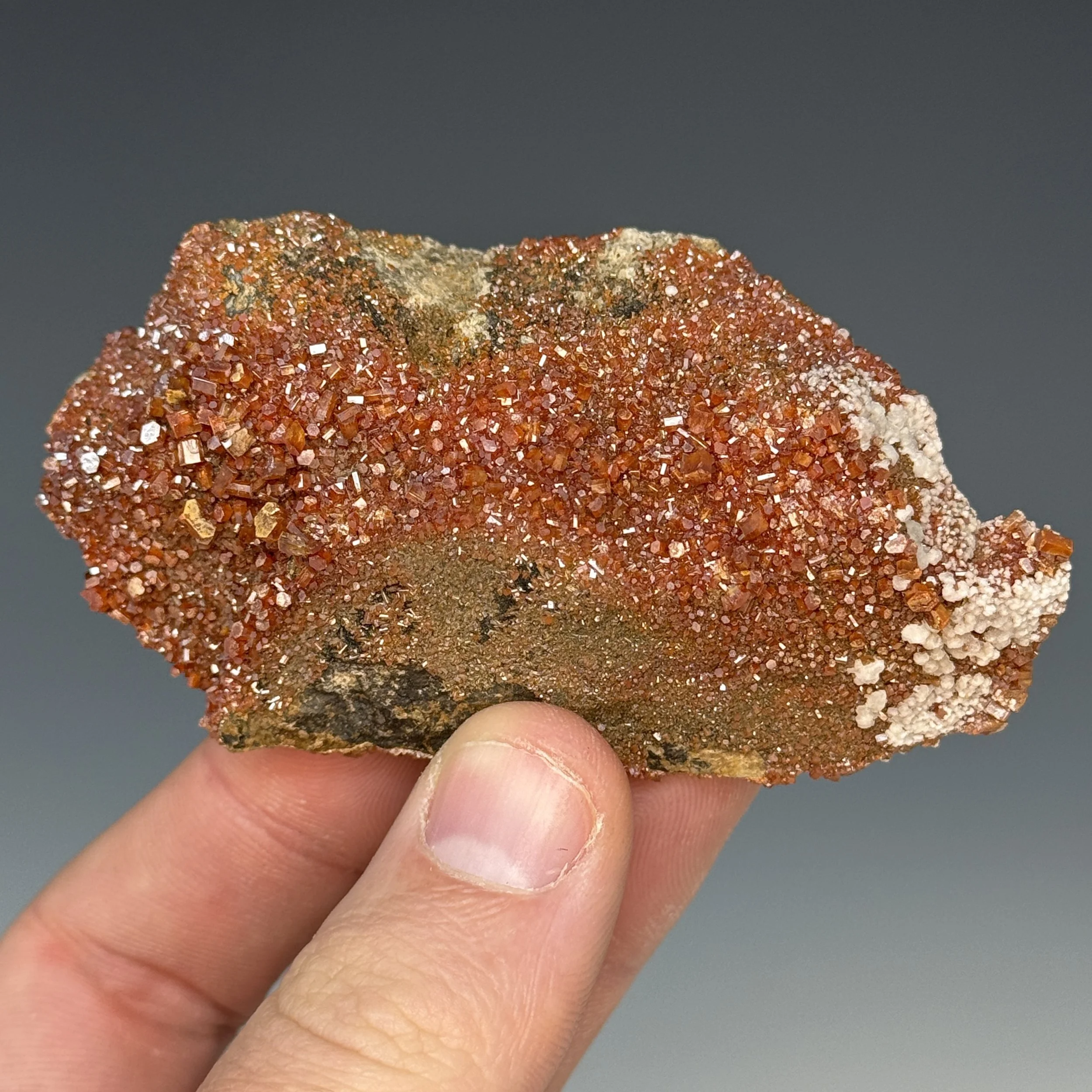 Vanadinite, North Geronimo Mine, Silver Mining District, La Paz Co., Arizona, USA
