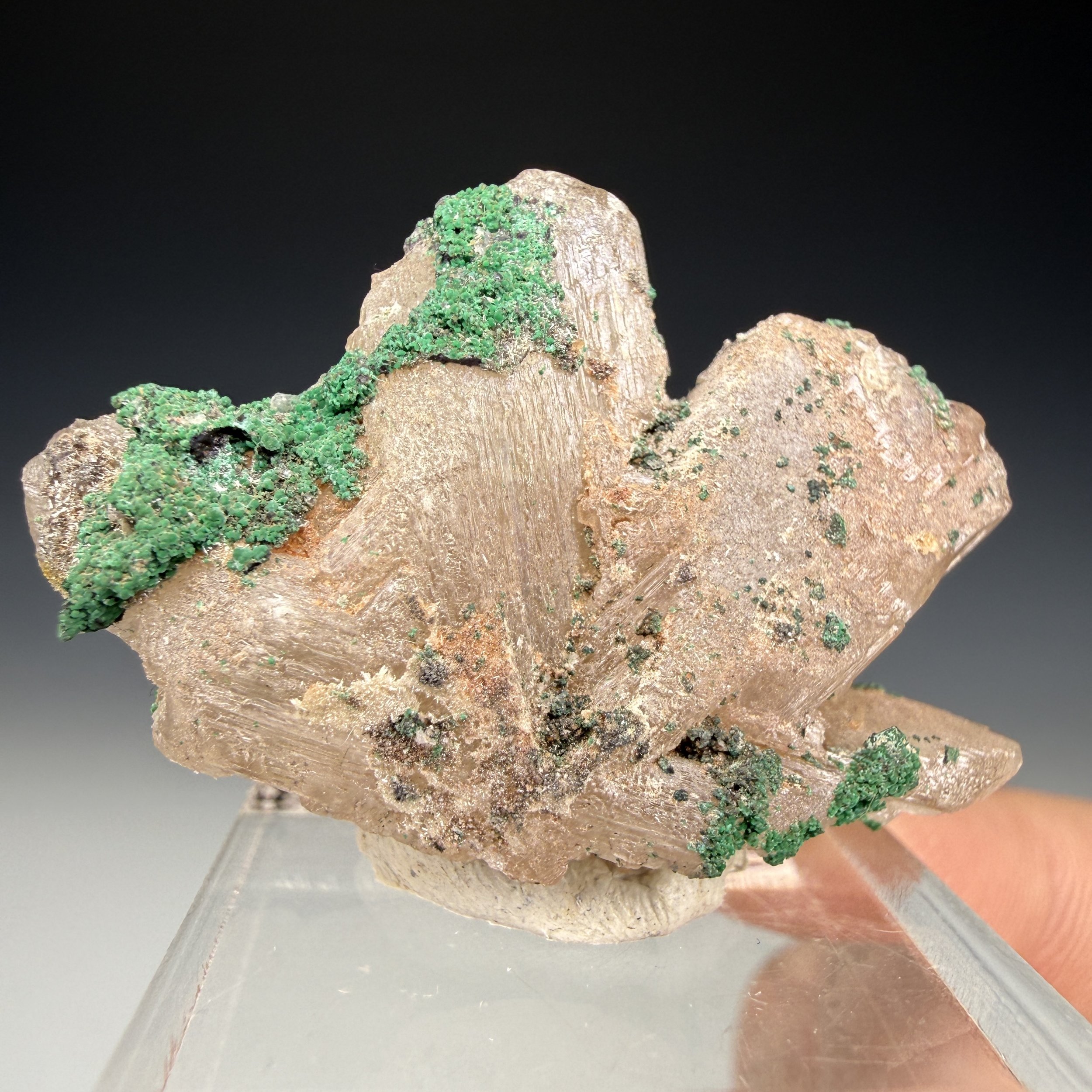 Cerussite, Malachite, Tsumeb Mine, Oshikoto Region, Namibia