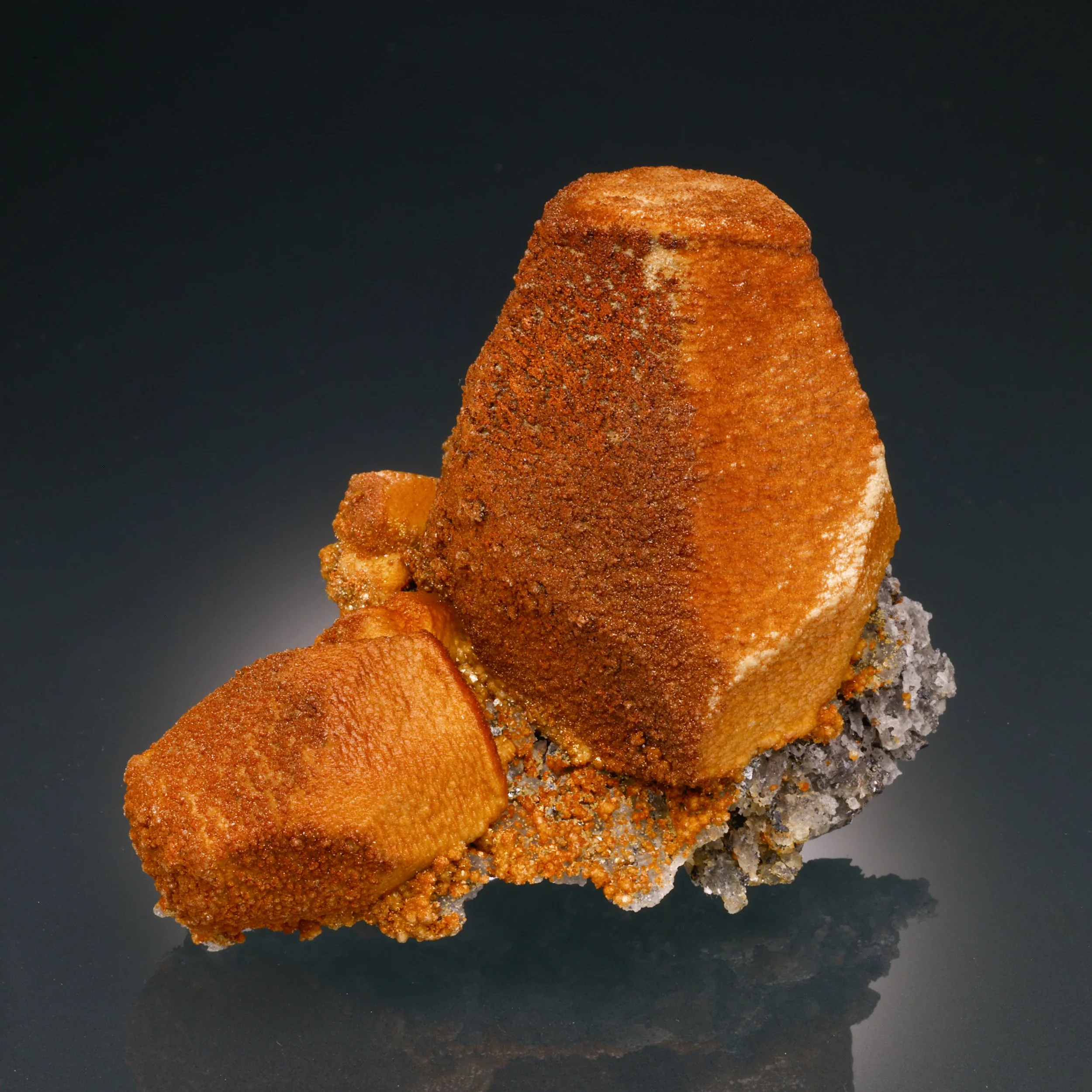 Siderite, Sphalerite, Epimorph Calcite, Broken Hill Mine, Aggeneys, Namakwa District, Northern Cape, South Africa