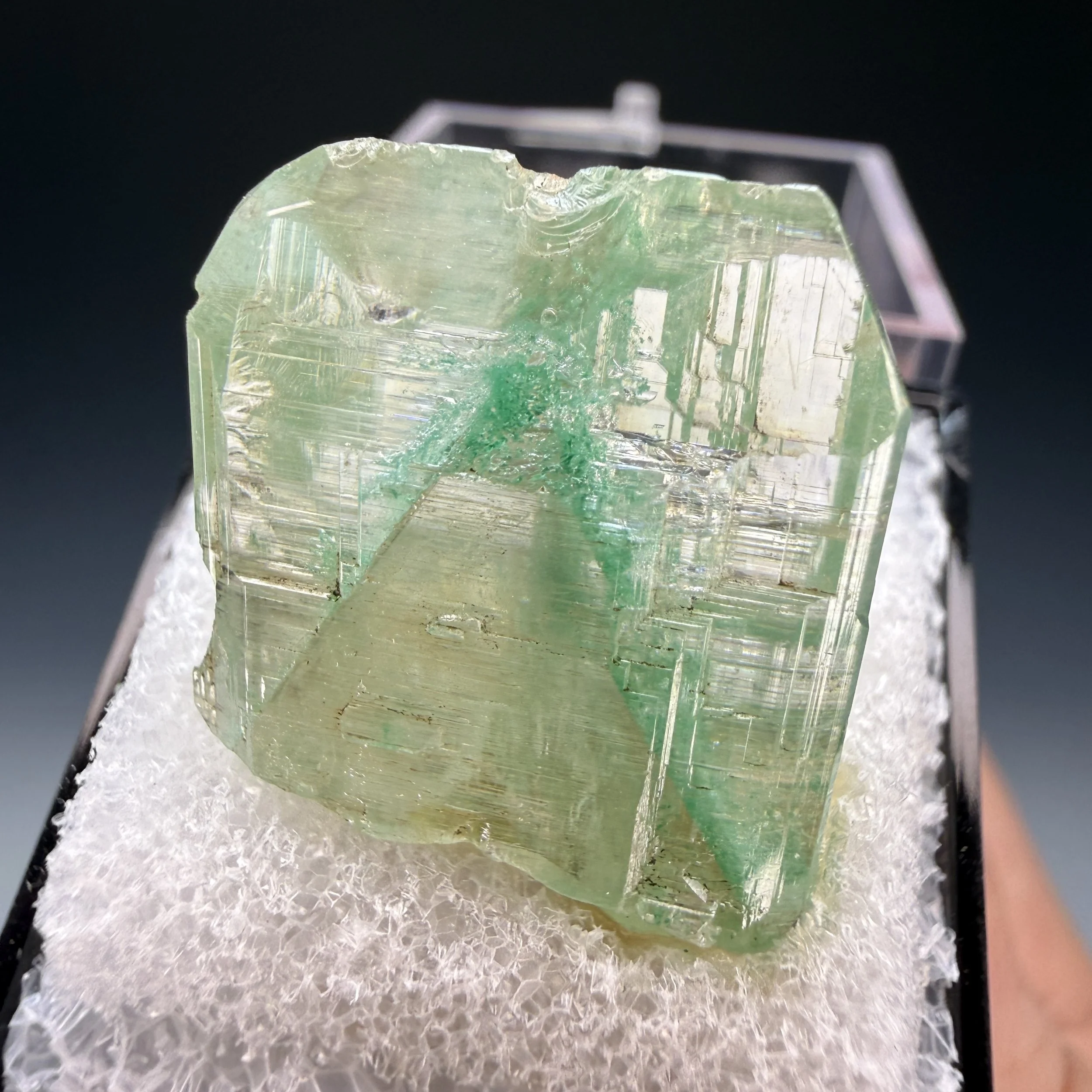 Cerussite, Malachite Inclusions, Tsumeb Mine, Oshikoto Region, Namibia