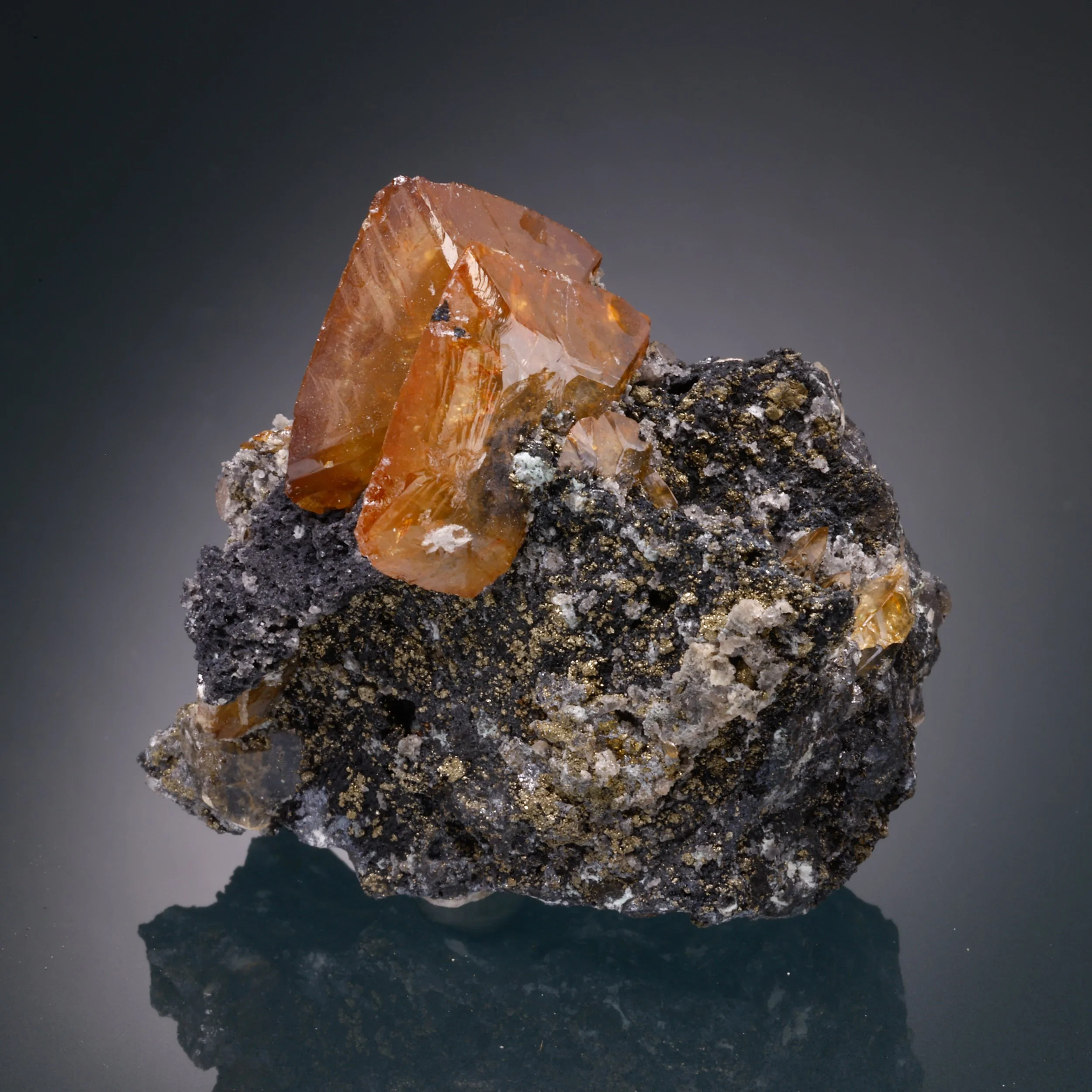 Wulfenite, Tsumeb Mine, Tsumeb, Oshikoto Region, Namibia