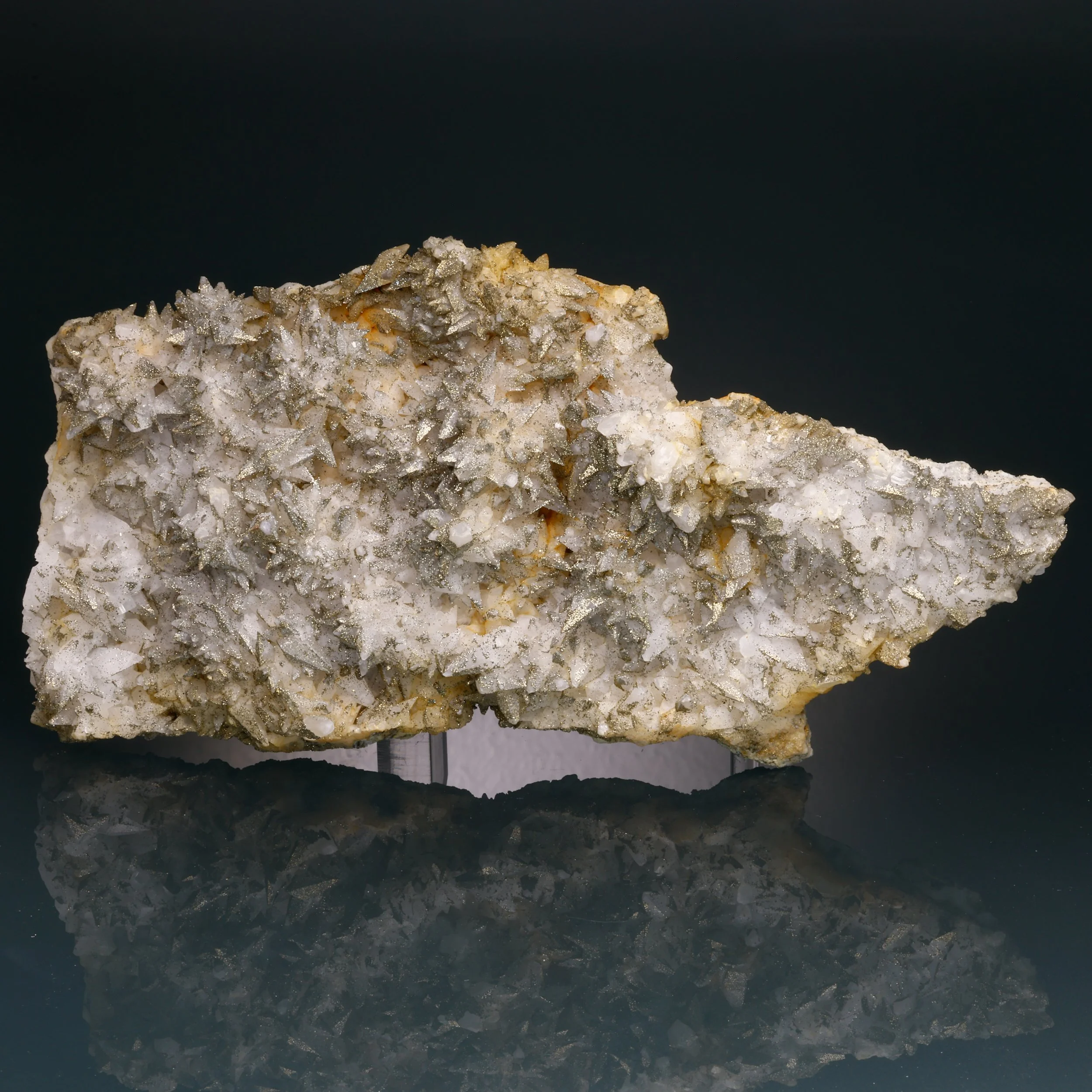 Pyrite, Calcite, Idarado Mine, Ouray, Ouray County, Colorado, USA
