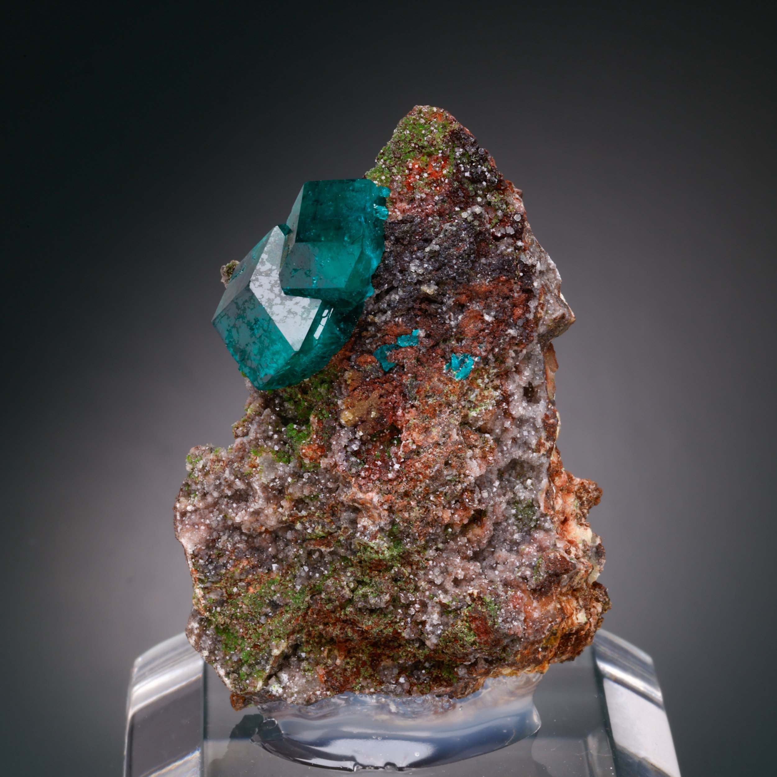 Dioptase, Tsumeb Mine, Oshikoto Region, Namibia