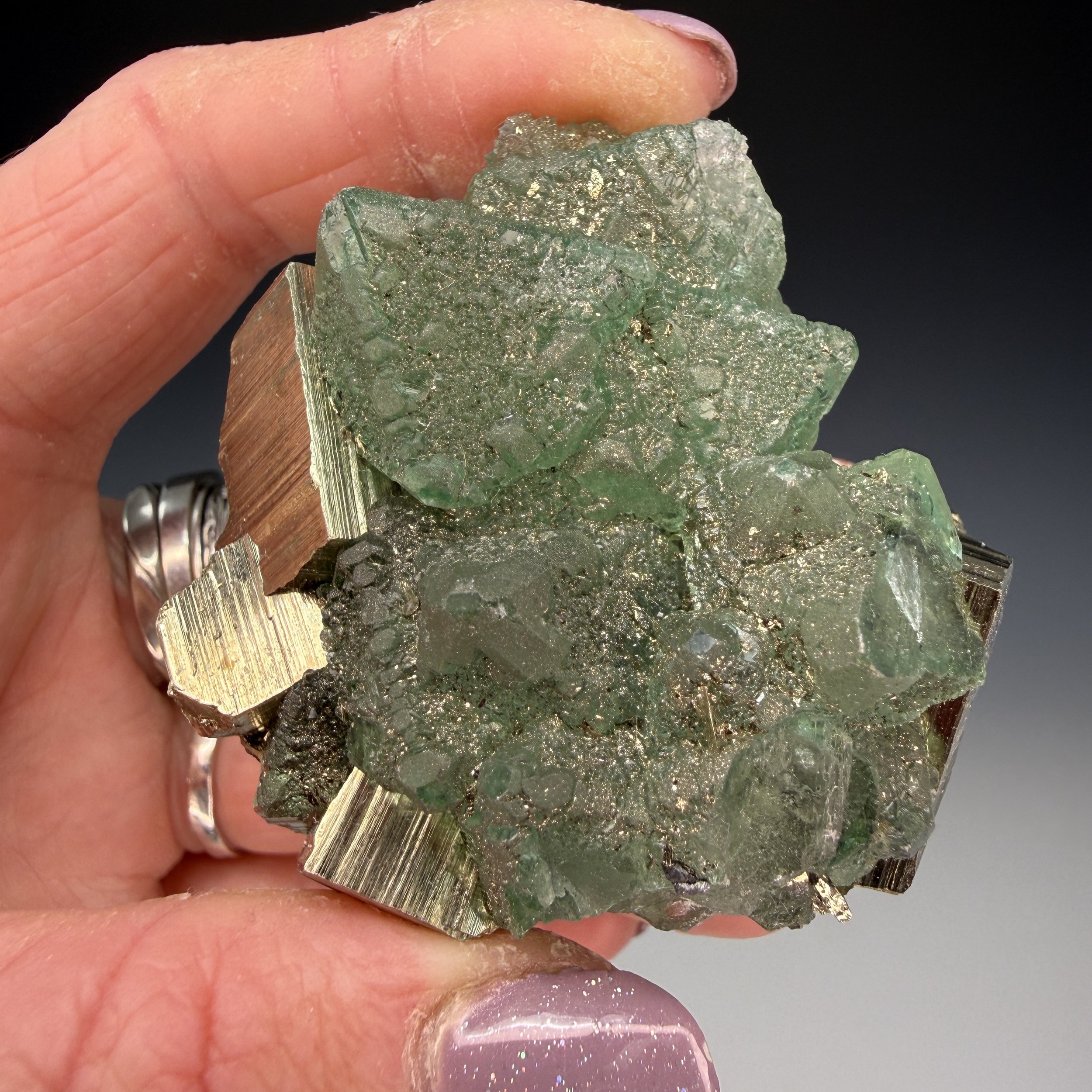 Fluorite, Milpo Mine, Atachocha District, Pasco, Peru