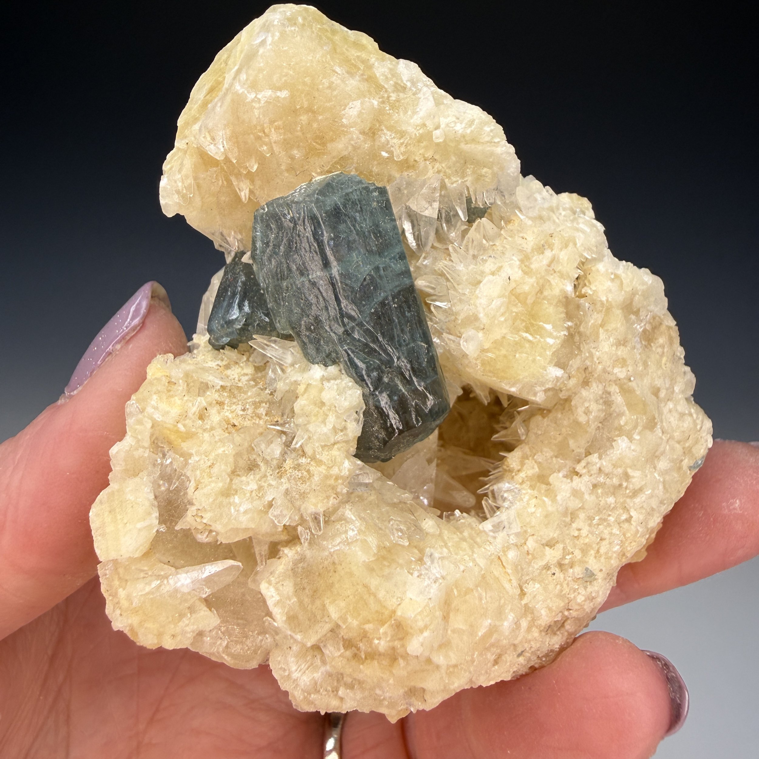Apatite, Calcite, Tazheranskii Massif, Lake Baikal, Russia