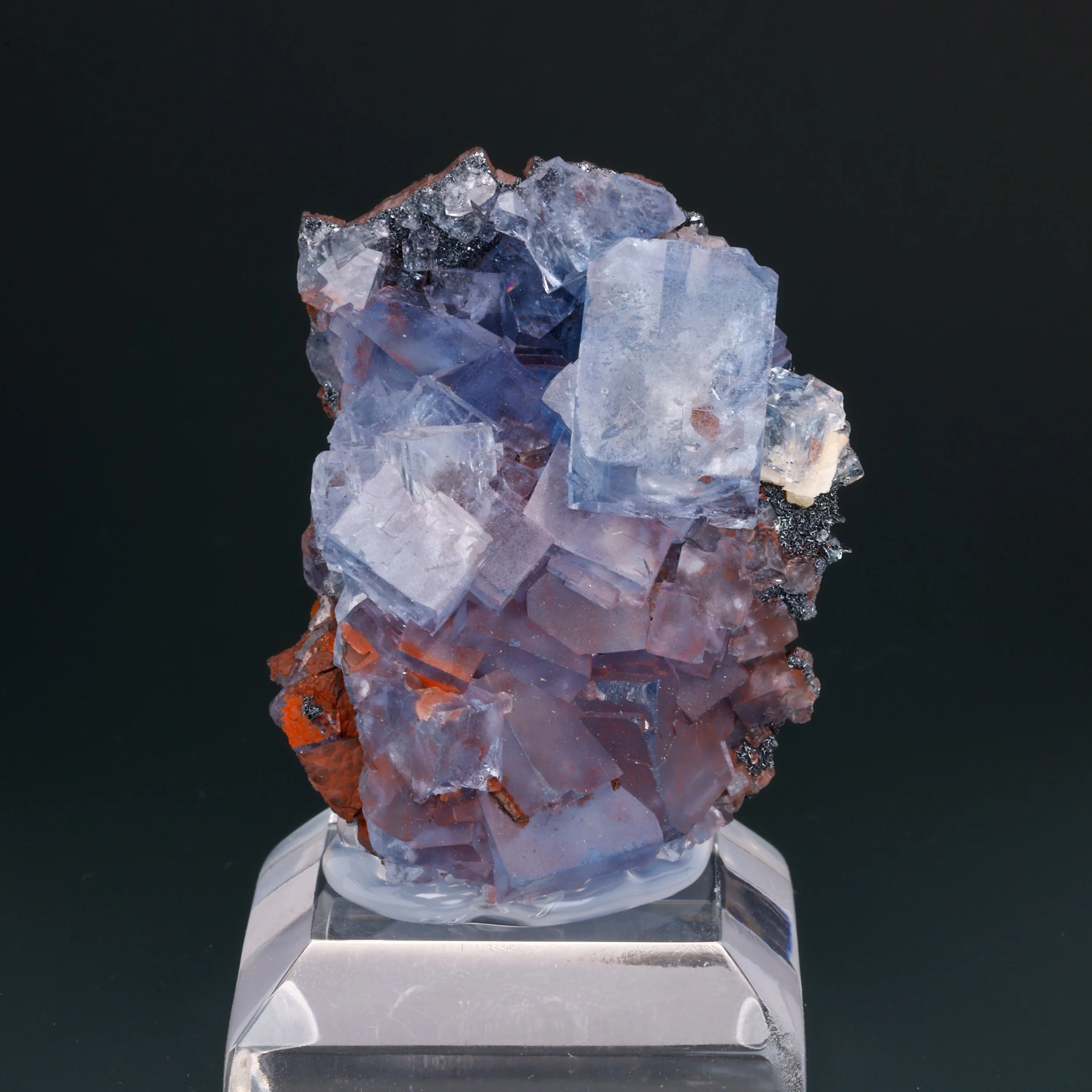 Fluorite, Hematite, Dolomite, Florence Mine, Egremont, Copeland, Cumbria, England, UK