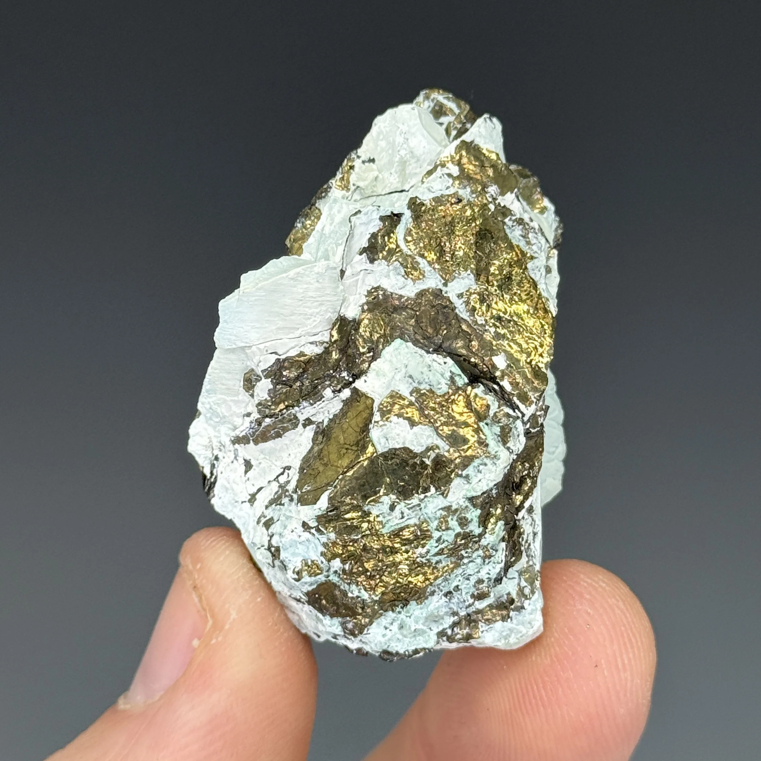 Covellite, Turquoise, Reynolds Mine, Summitville Dist, Rio Grande County, Colorado, USA