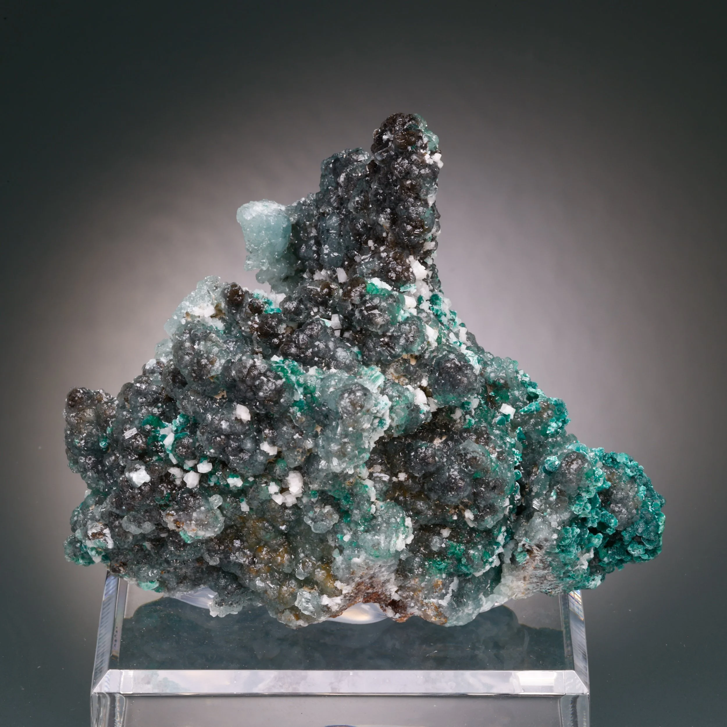 Willemite, Malachite, Dolomite, Tsumeb Mine, Oshikoto Region, Namibia