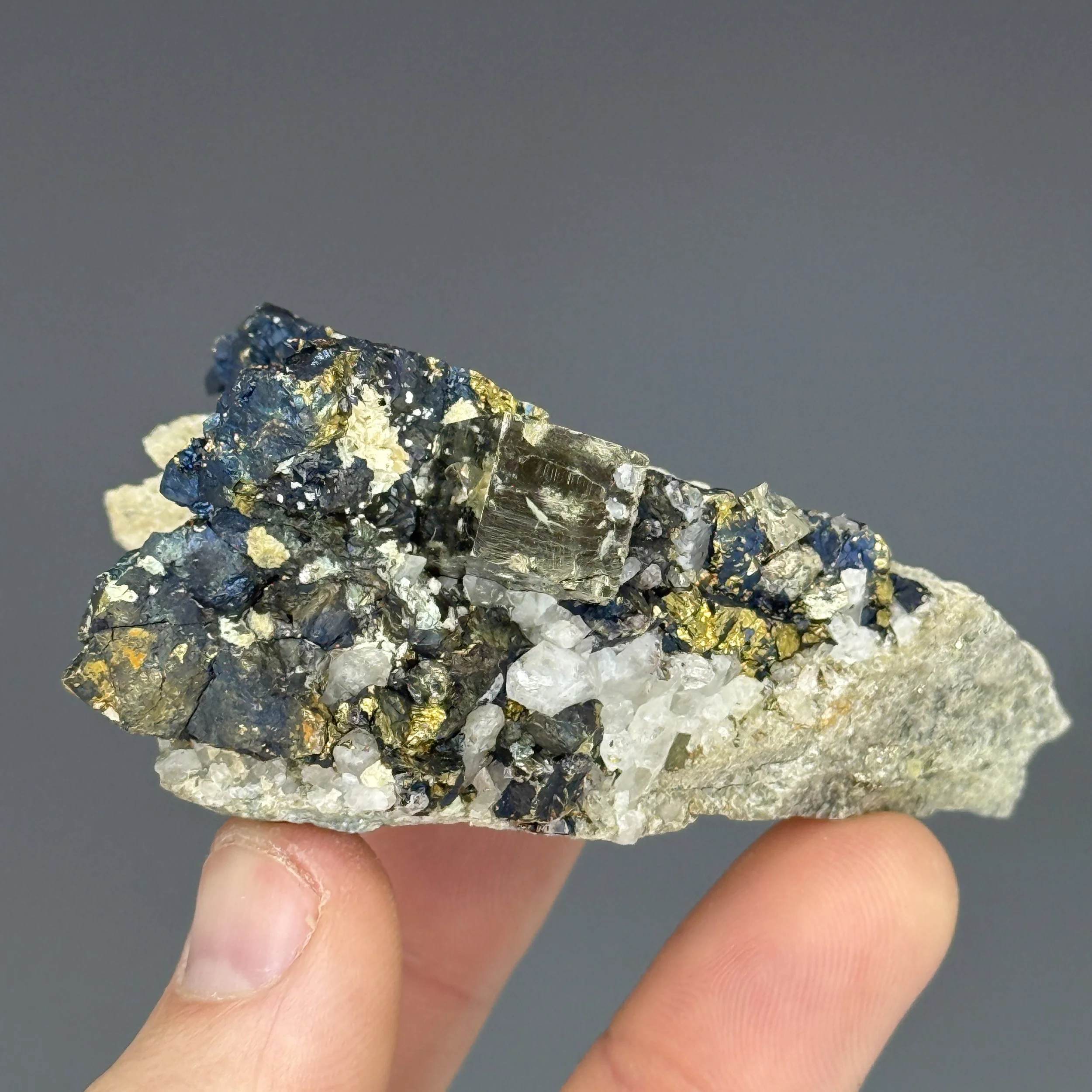Pyrite, Chalcopyrite, Alice Mine, Clear Creek County, Colorado, USA