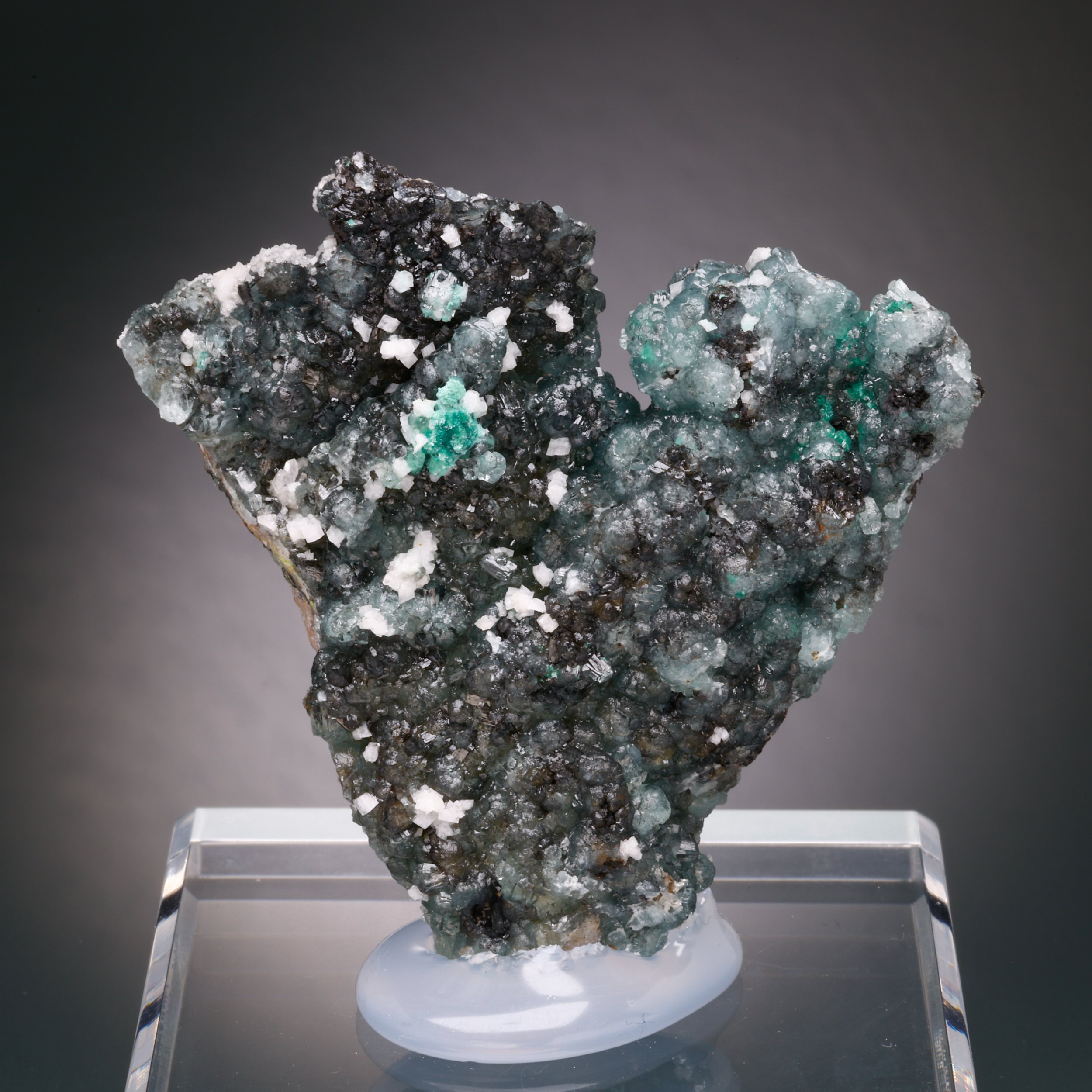 Willemite, Malachite, Dolomite, Tsumeb Mine, Tsumeb, Oshikoto Region, Namibia