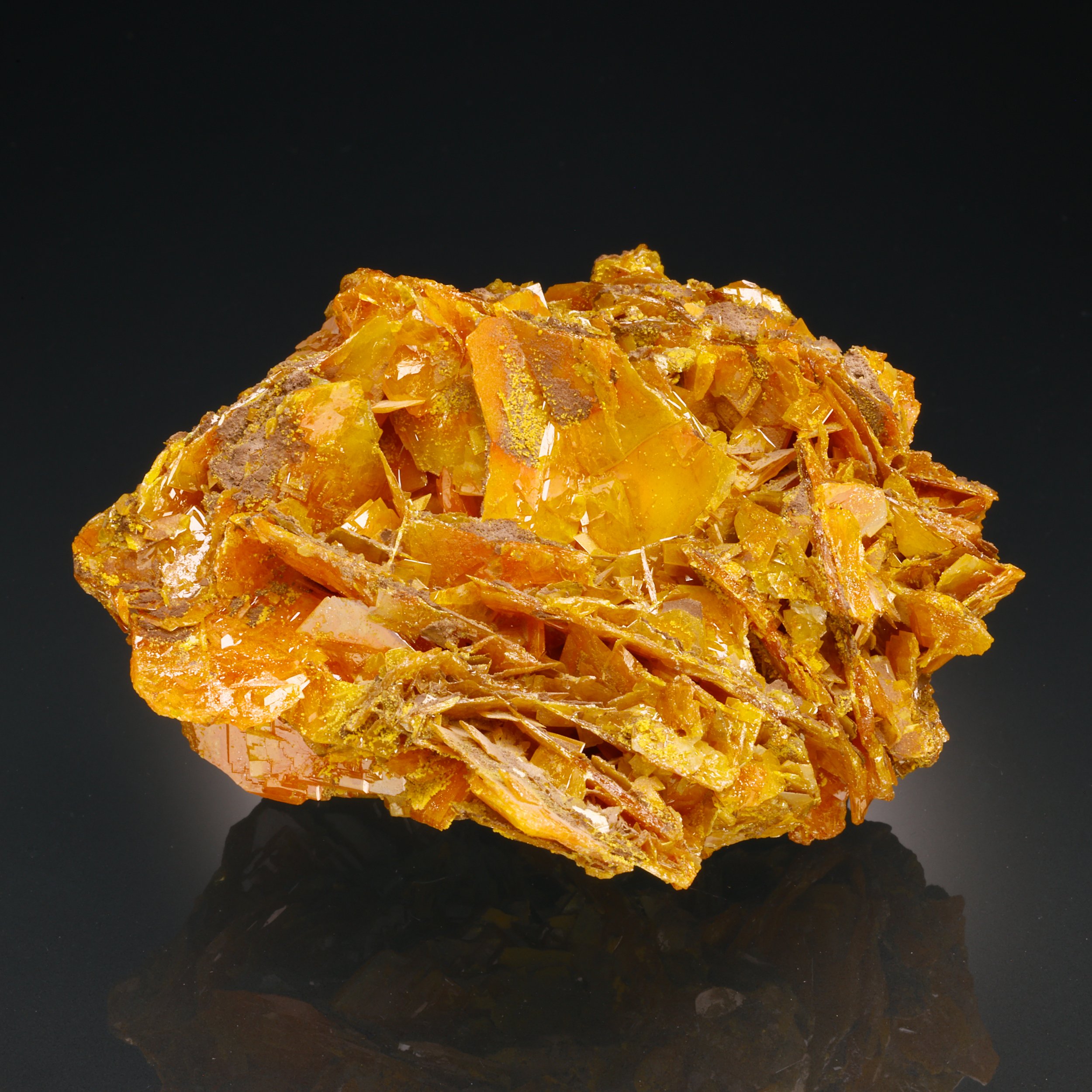Wulfenite, Mammoth-Saint Anthony Mine, Tiger, Pinal County, Arizona, USA