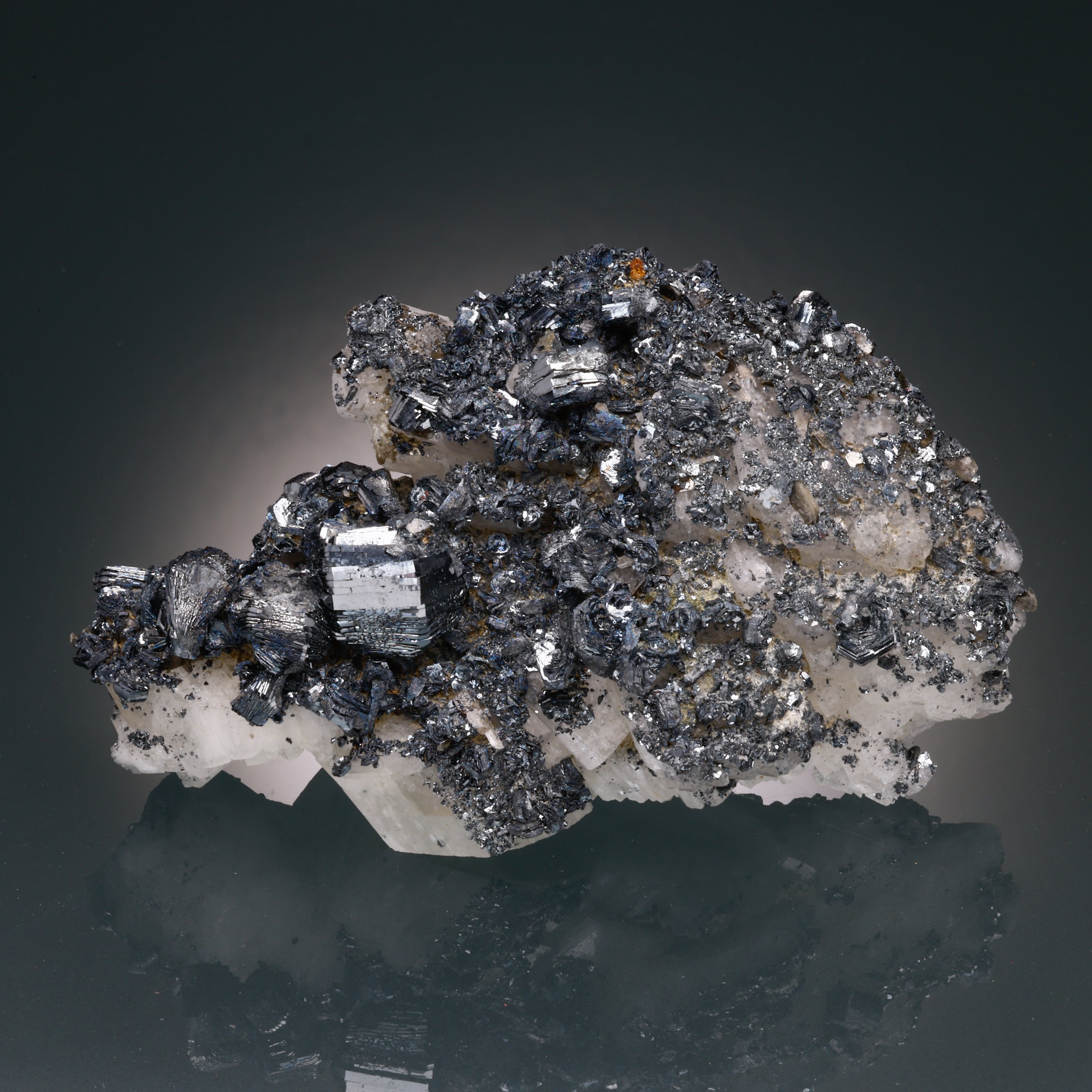 Hematite, Orthoclase, Central St Gotthard Massif, Leventina, Ticino, Switzerland