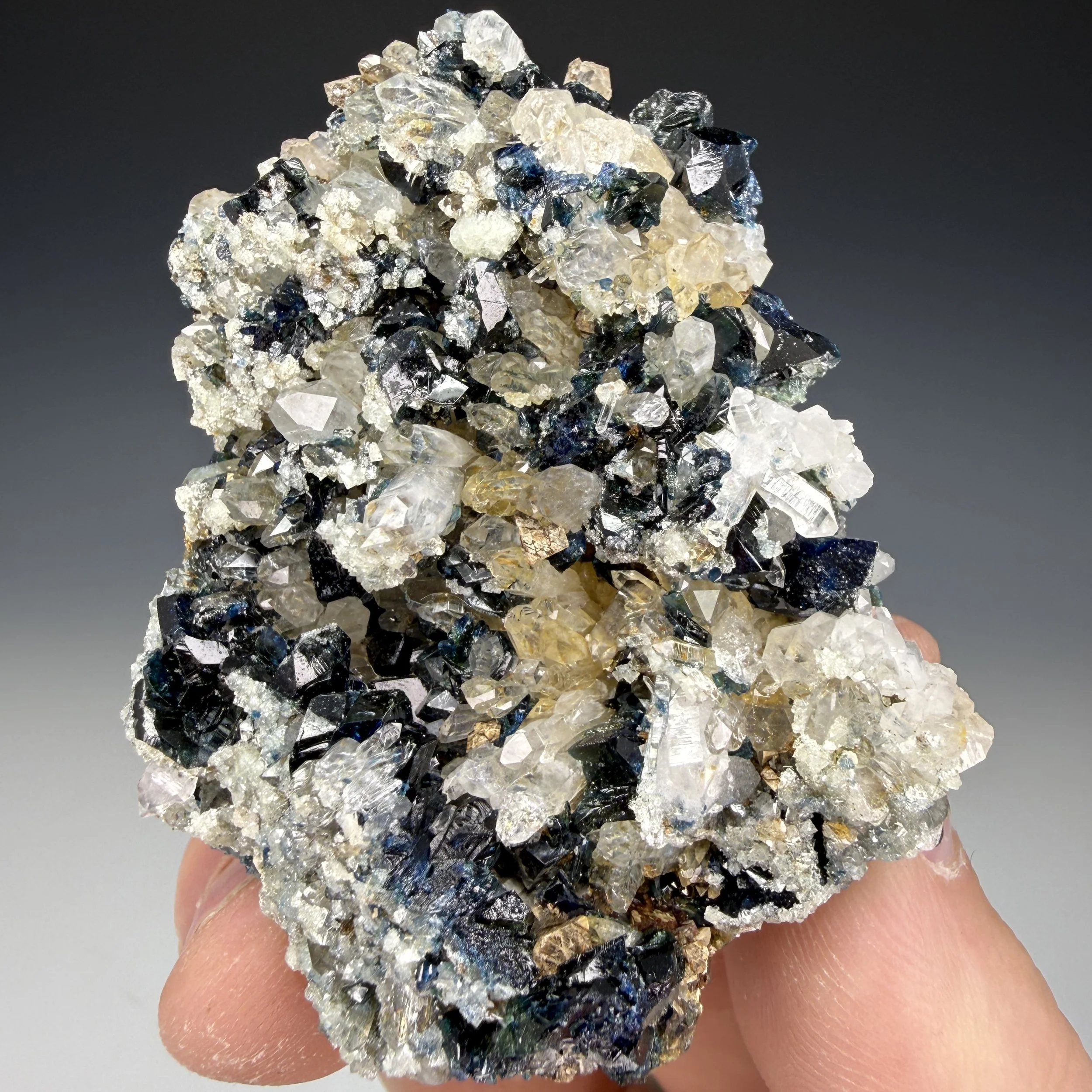Lazulite, Quartz, Siderite, Rapid Creek, Dawson Mining District, Yukon, Canada