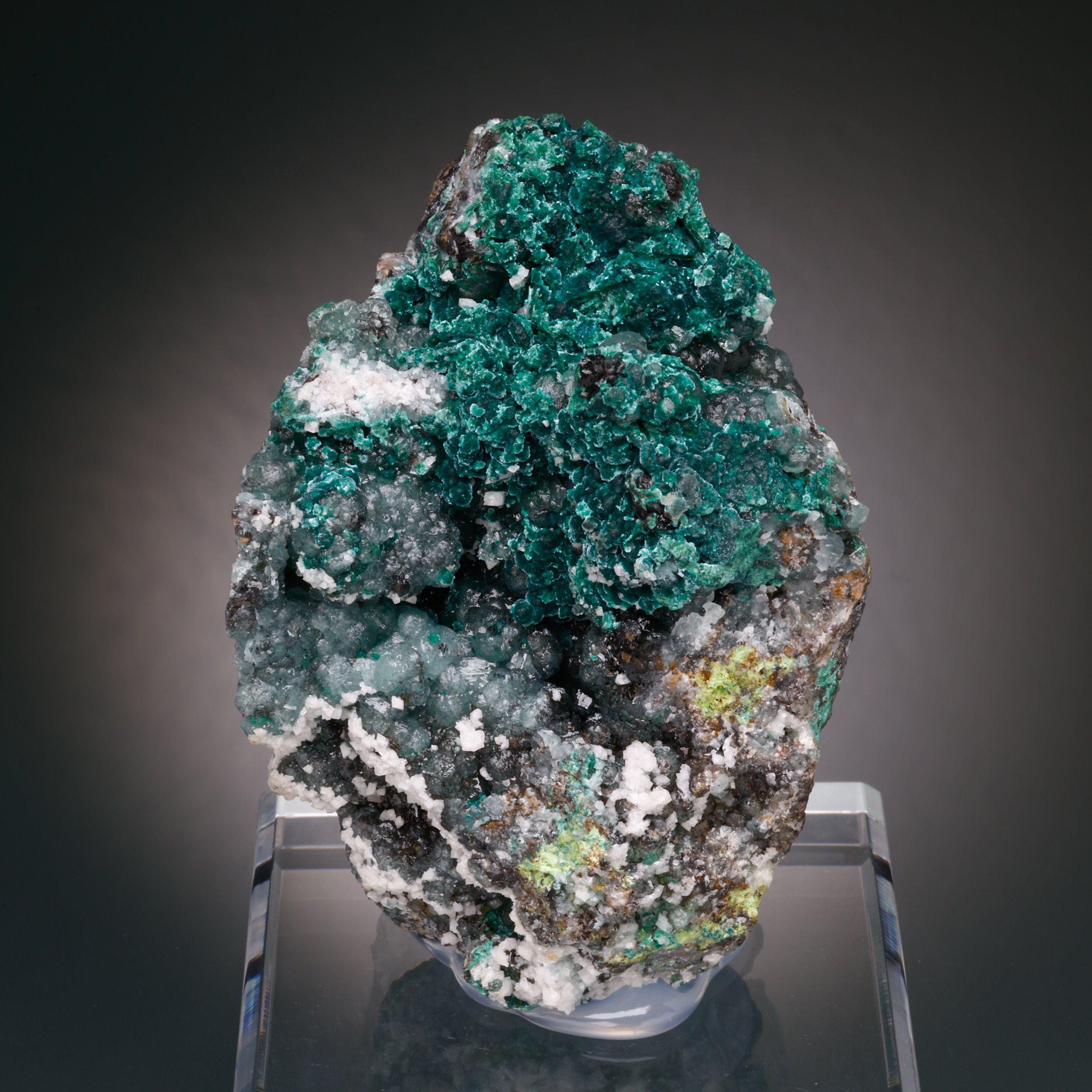 Malachite, Willemite, Dolomite, Tsumeb Mine, Tsumeb, Oshikoto Region, Namibia