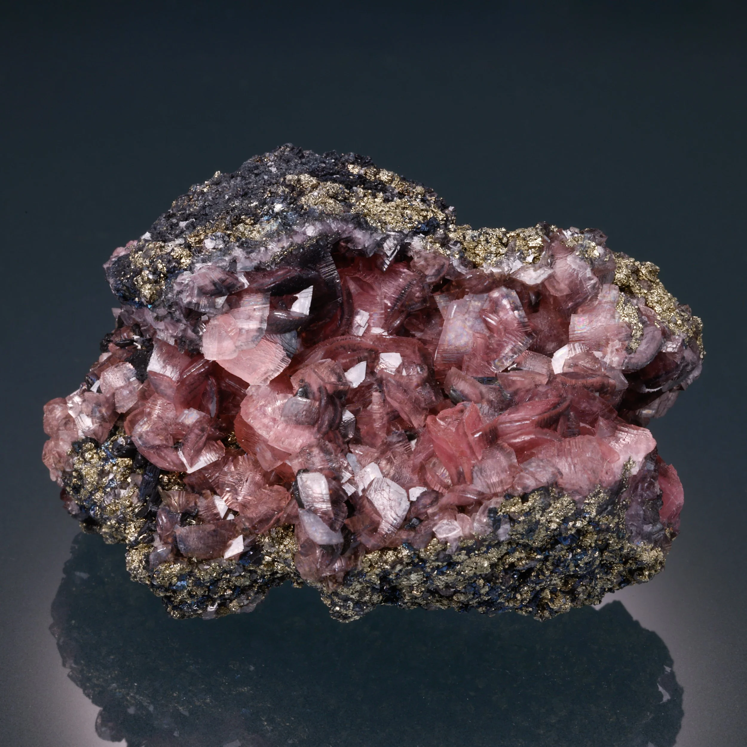 Manganoan Smithsonite, Pyrite, Tsumeb Mine, Tsumeb, Oshikoto Region, Namibia