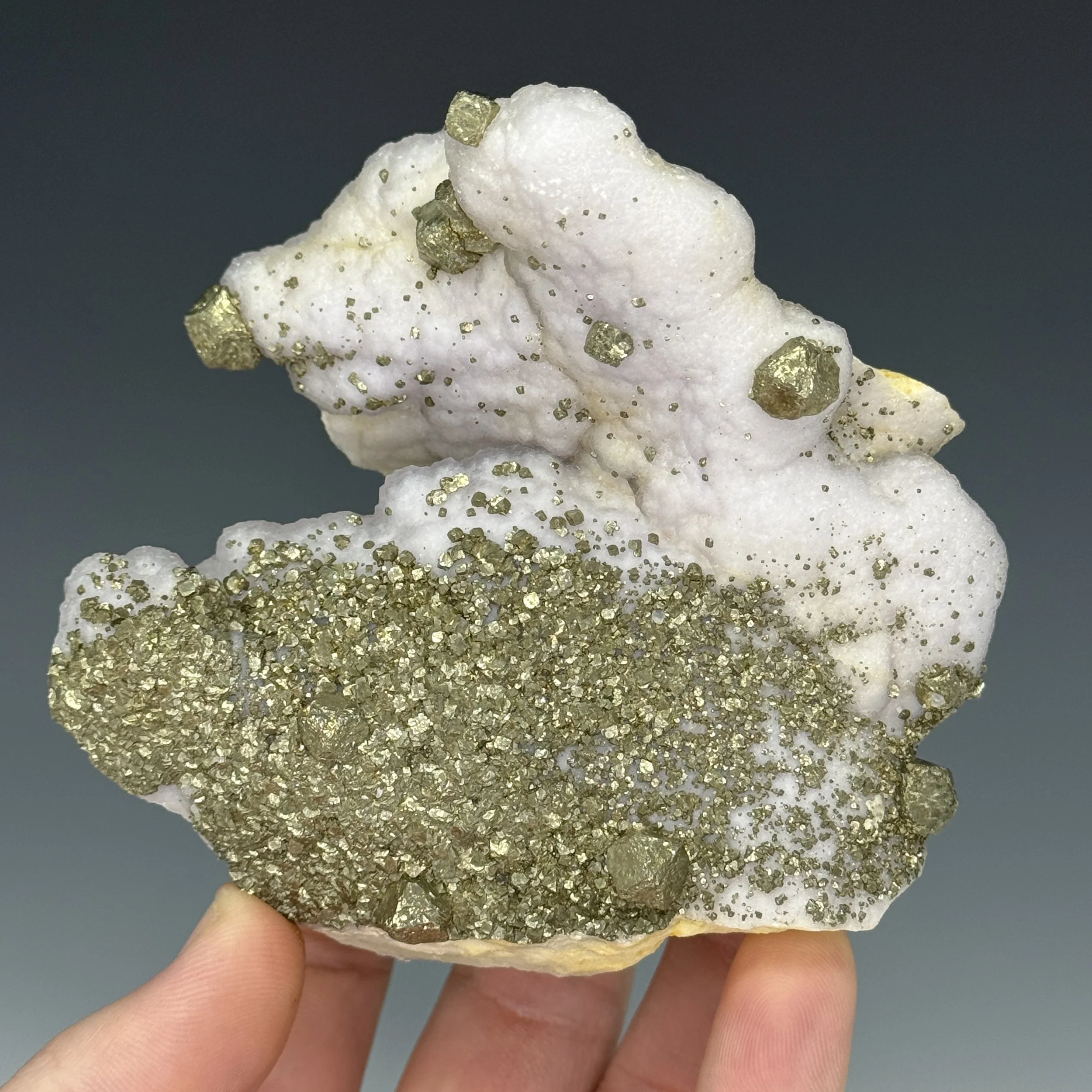Pyrite, Fluorite, Fengjiashan Mine, Daye Co., Huangshi, Hubei, China